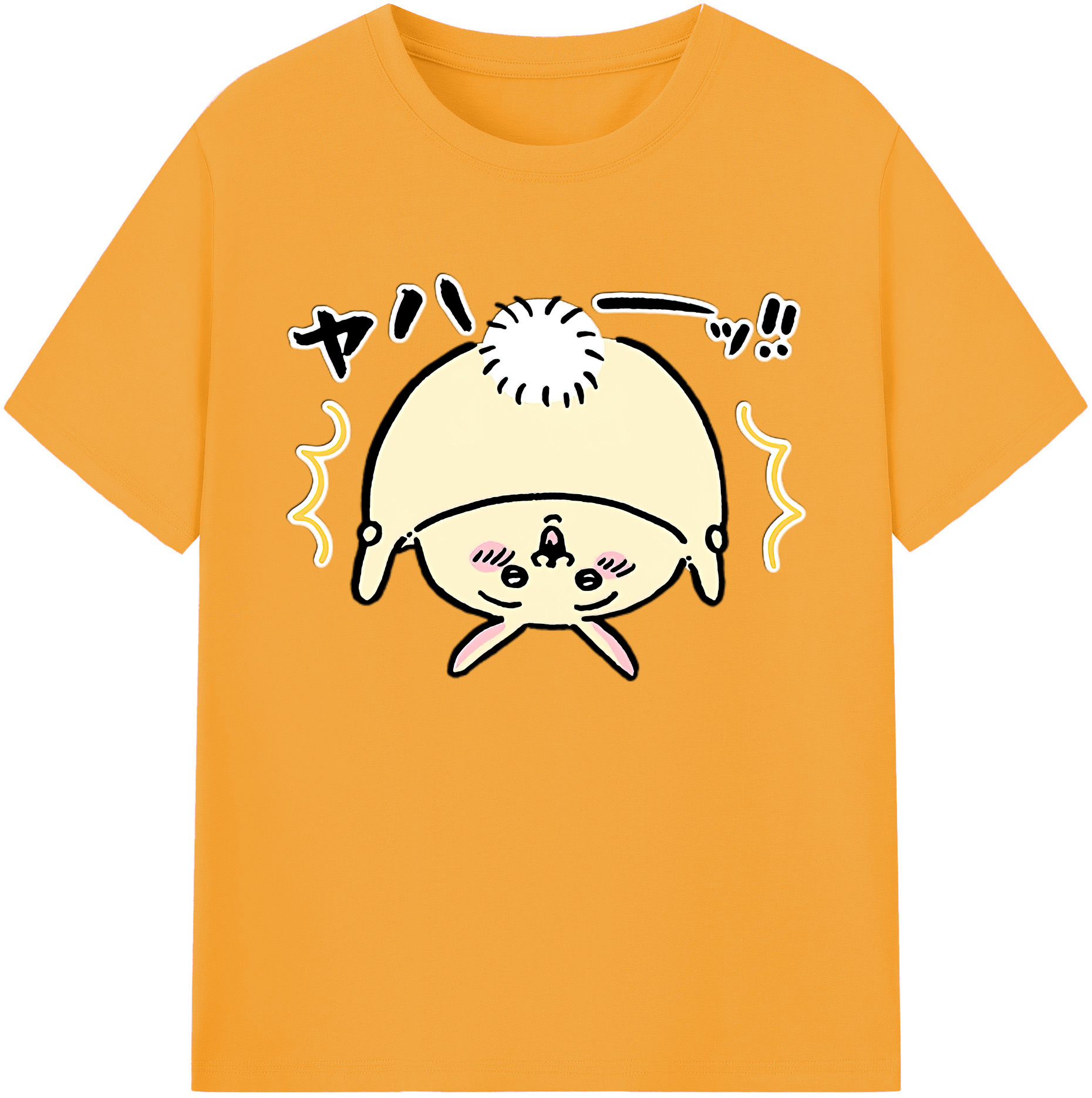 （画像用） ちいかわ うさぎ Chii-kawa usagi 綿100％ メンズ半袖Tシャツ｜肌触りやわらか＆通気性
