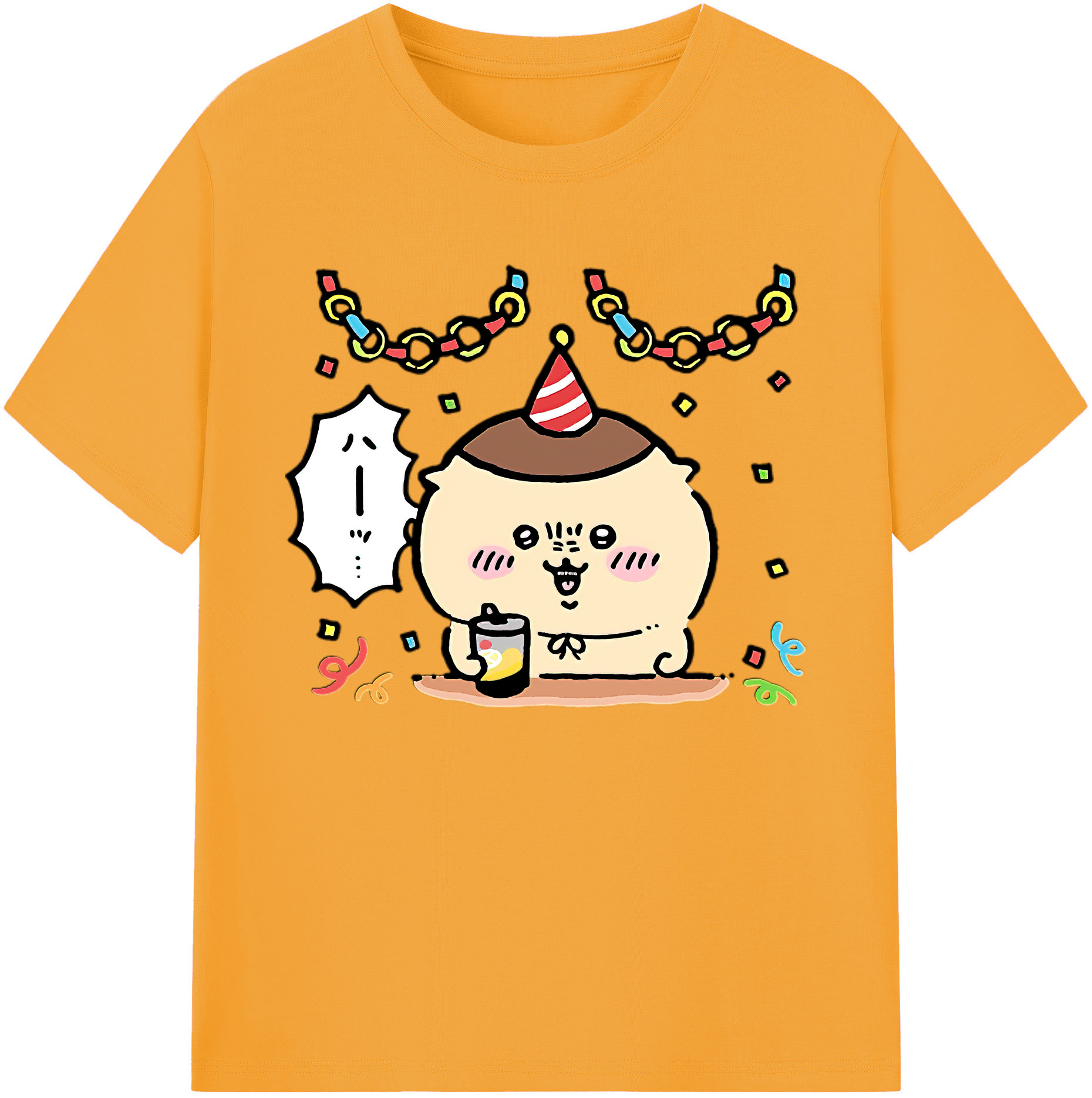 （画像用） ちいかわ くりまんじゅう Chii-kawa kuri manjū 綿100％ メンズ半袖Tシャツ｜肌触りやわらか＆通気性