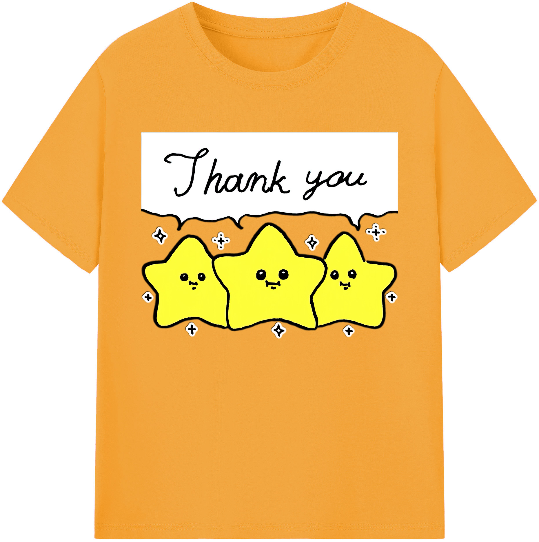 （画像用） ちいかわ 流れ星 Chii-kawa Shooting star 綿100％ メンズ半袖Tシャツ｜肌触りやわらか＆通気性