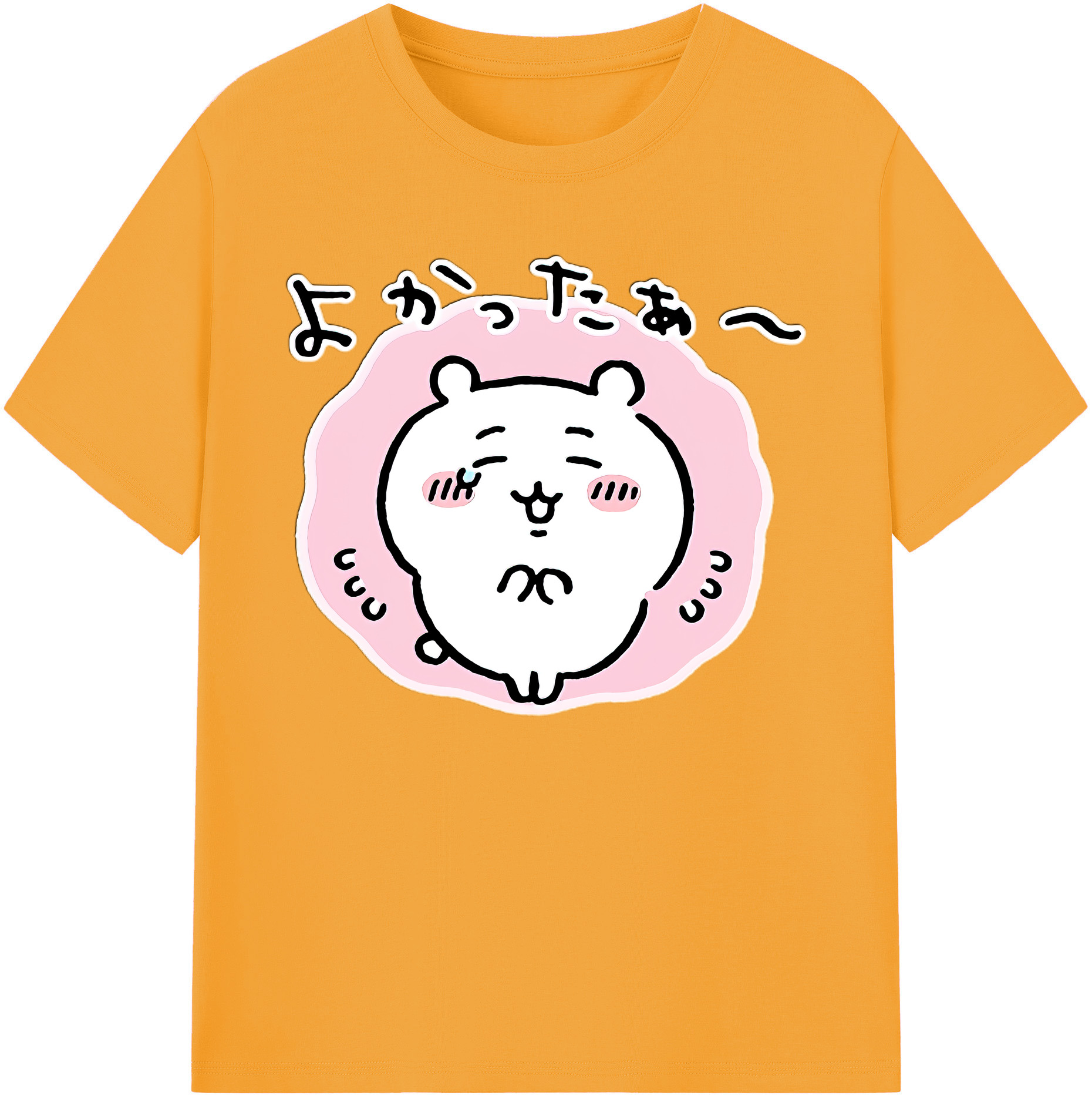 （画像用） ちいかわ ちいかわ Chii-kawa chiikawa 綿100％ メンズ半袖Tシャツ｜肌触りやわらか＆通気性