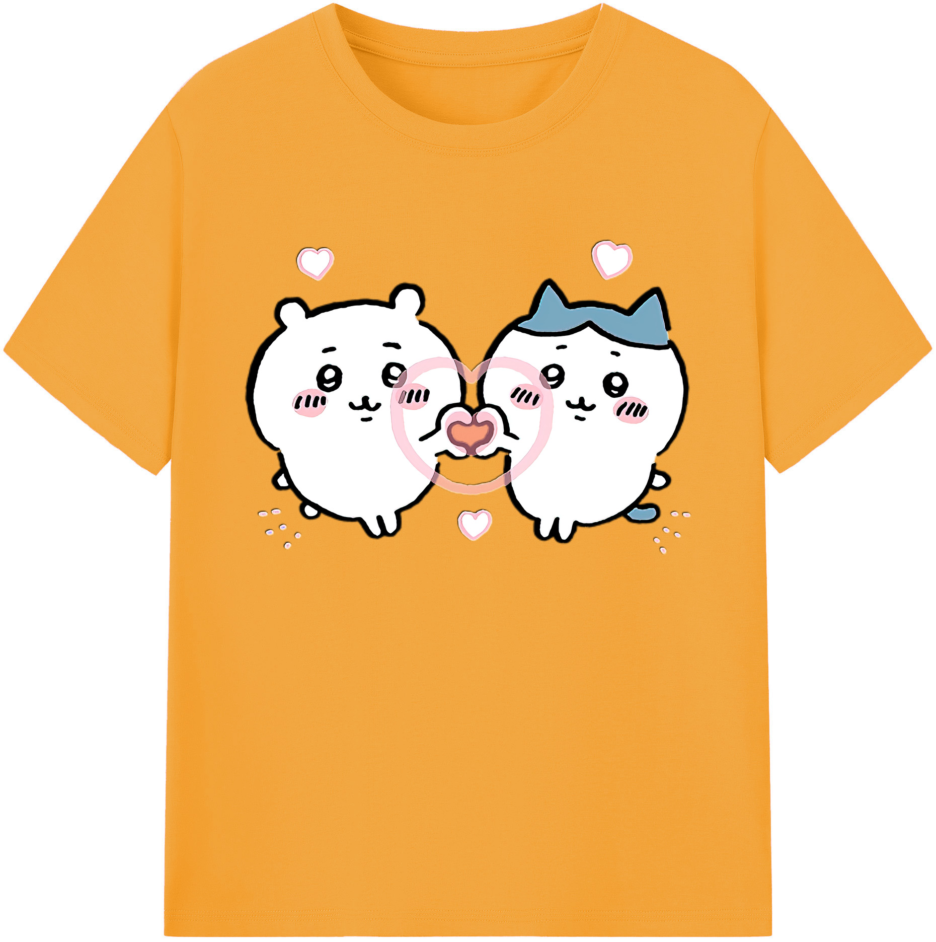 （画像用） ちいかわ ちいかわ Chii-kawa chiikawa 綿100％ メンズ半袖Tシャツ｜肌触りやわらか＆通気性