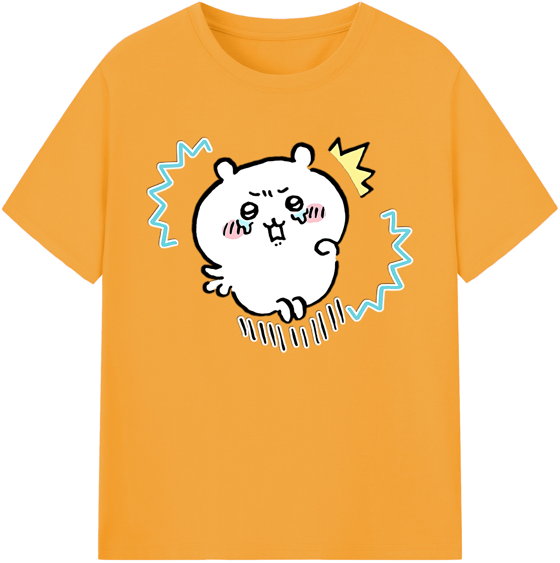 （画像用） ちいかわ ちいかわ Chii-kawa chiikawa 綿100％ メンズ半袖Tシャツ｜肌触りやわらか＆通気性