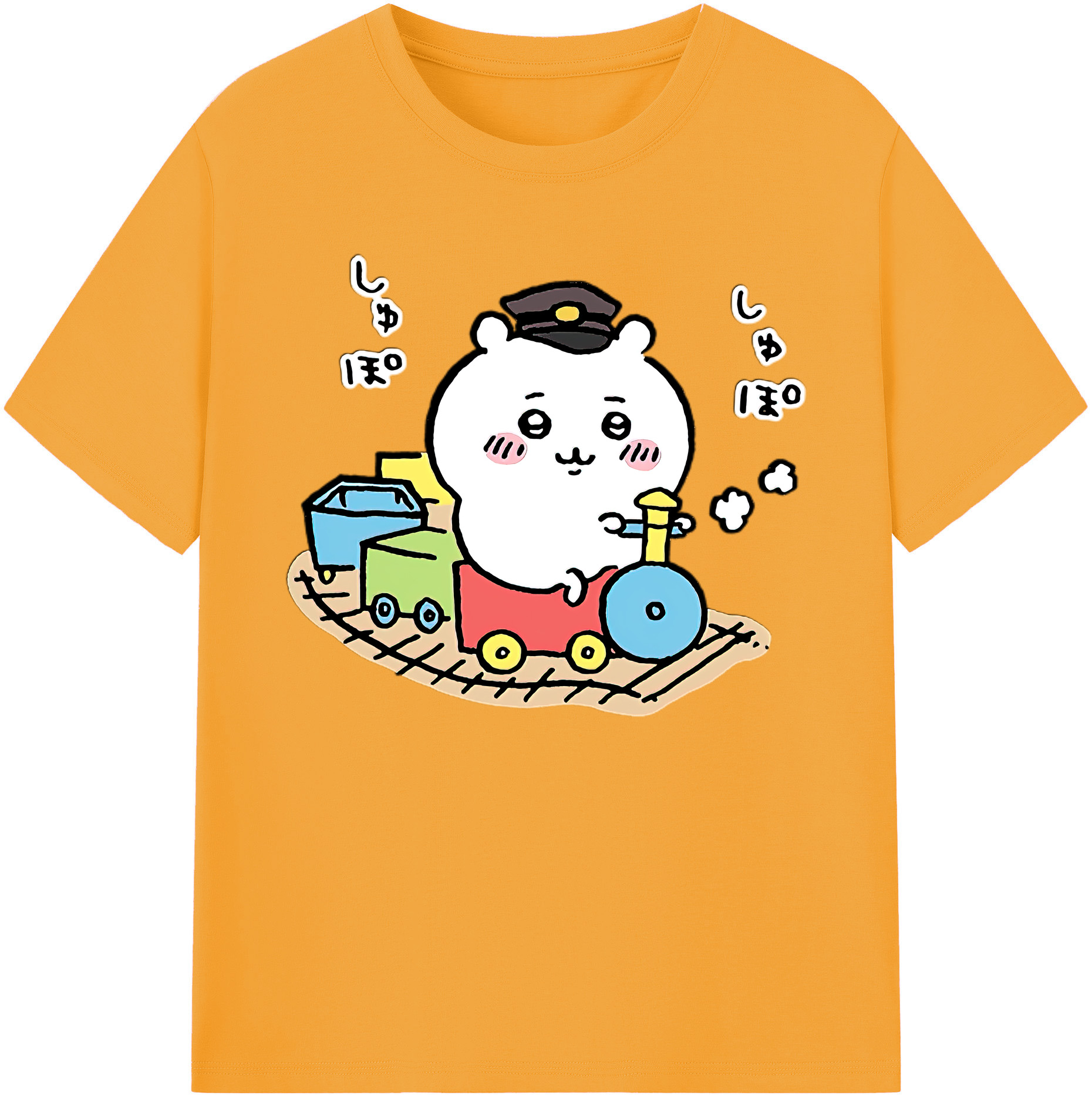 （画像用） ちいかわ ちいかわ Chii-kawa chiikawa 綿100％ メンズ半袖Tシャツ｜肌触りやわらか＆通気性