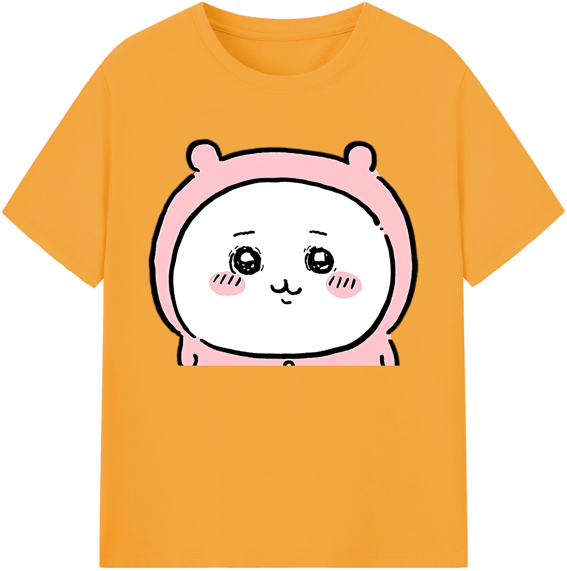 （画像用） ちいかわ ちいかわ Chii-kawa chiikawa 綿100％ メンズ半袖Tシャツ｜肌触りやわらか＆通気性