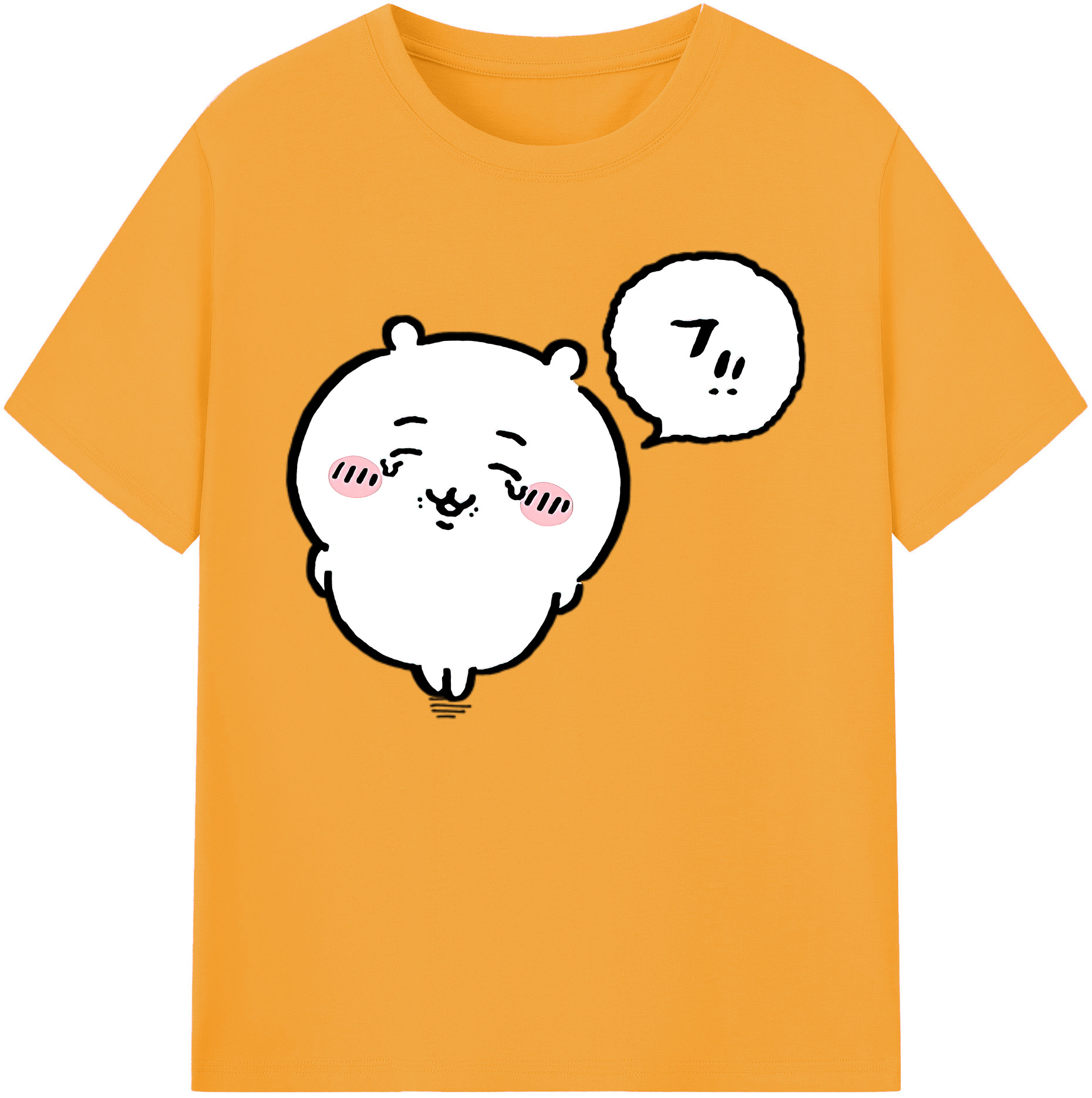 （画像用） ちいかわ ちいかわ Chii-kawa chiikawa 綿100％ メンズ半袖Tシャツ｜肌触りやわらか＆通気性