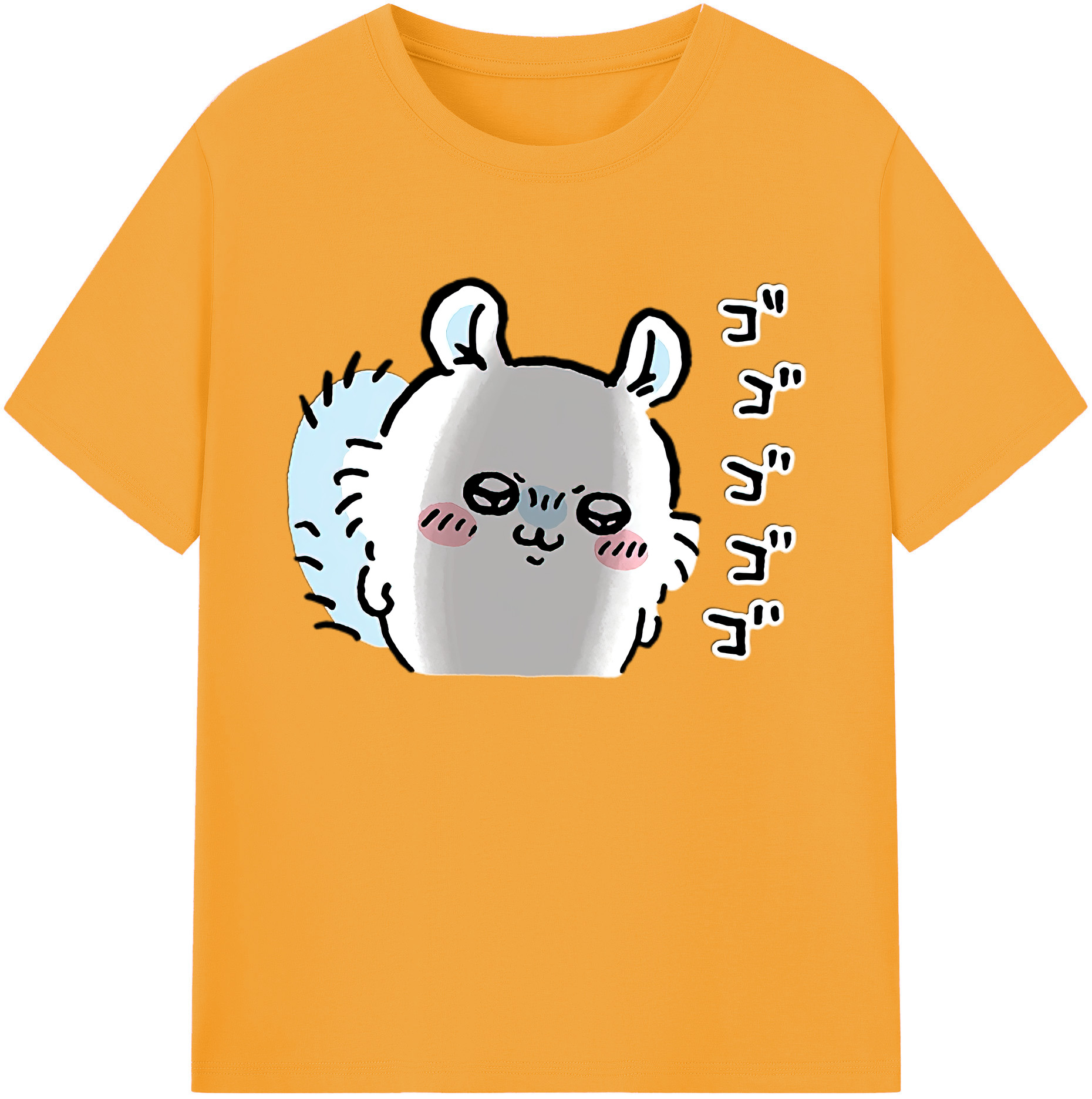 （画像用） ちいかわ モモンガ Chii-kawa Momonga 綿100％ メンズ半袖Tシャツ｜肌触りやわらか＆通気性