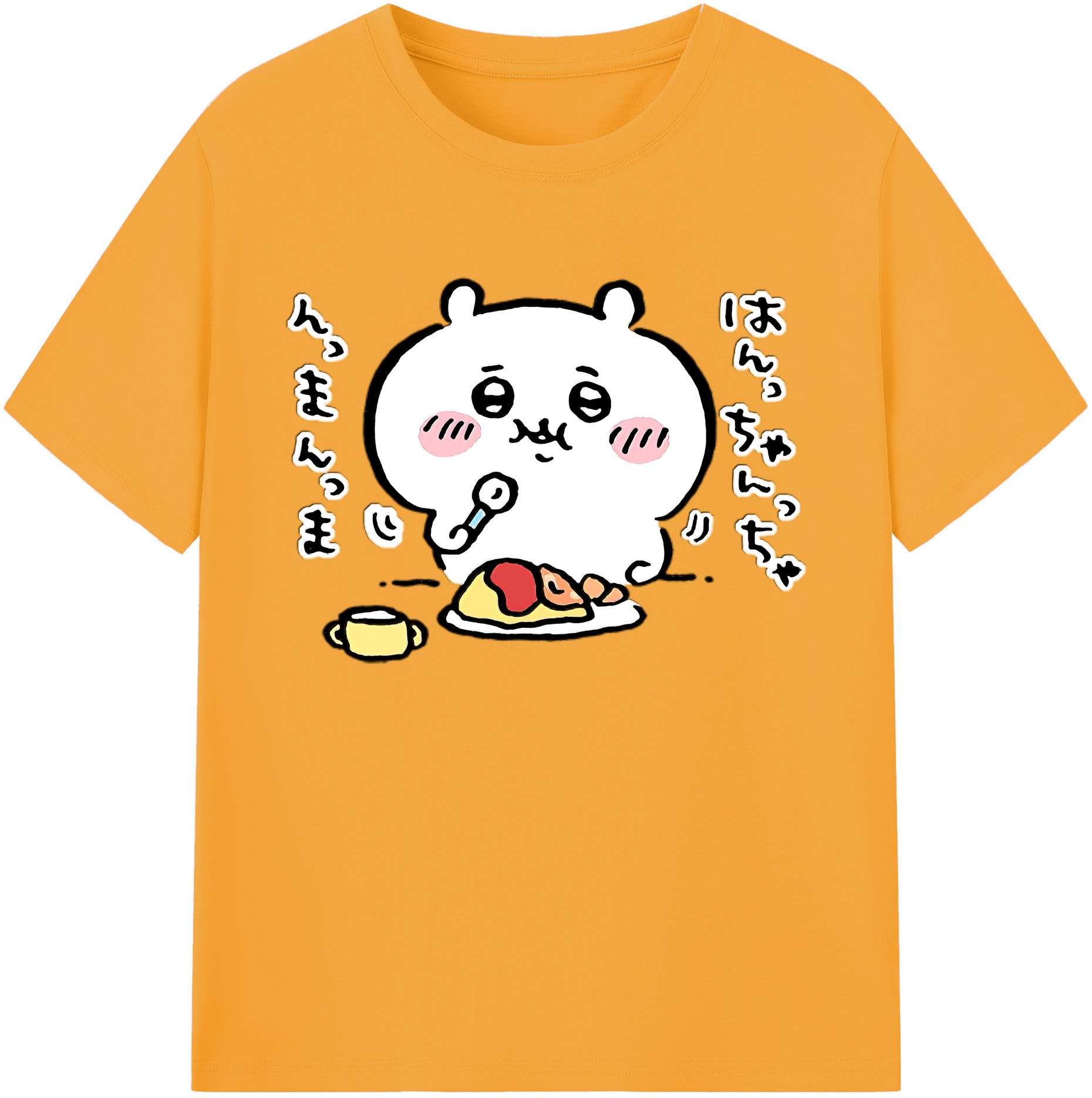 （画像用） ちいかわ ちいかわ Chii-kawa chiikawa 綿100％ メンズ半袖Tシャツ｜肌触りやわらか＆通気性