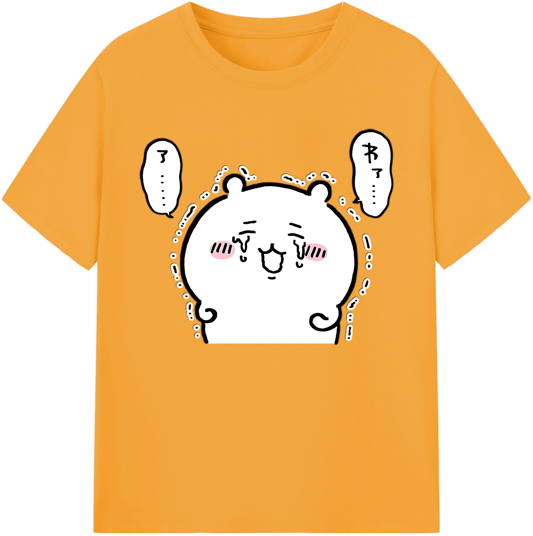 （画像用） ちいかわ ちいかわ Chii-kawa chiikawa 綿100％ メンズ半袖Tシャツ｜肌触りやわらか＆通気性