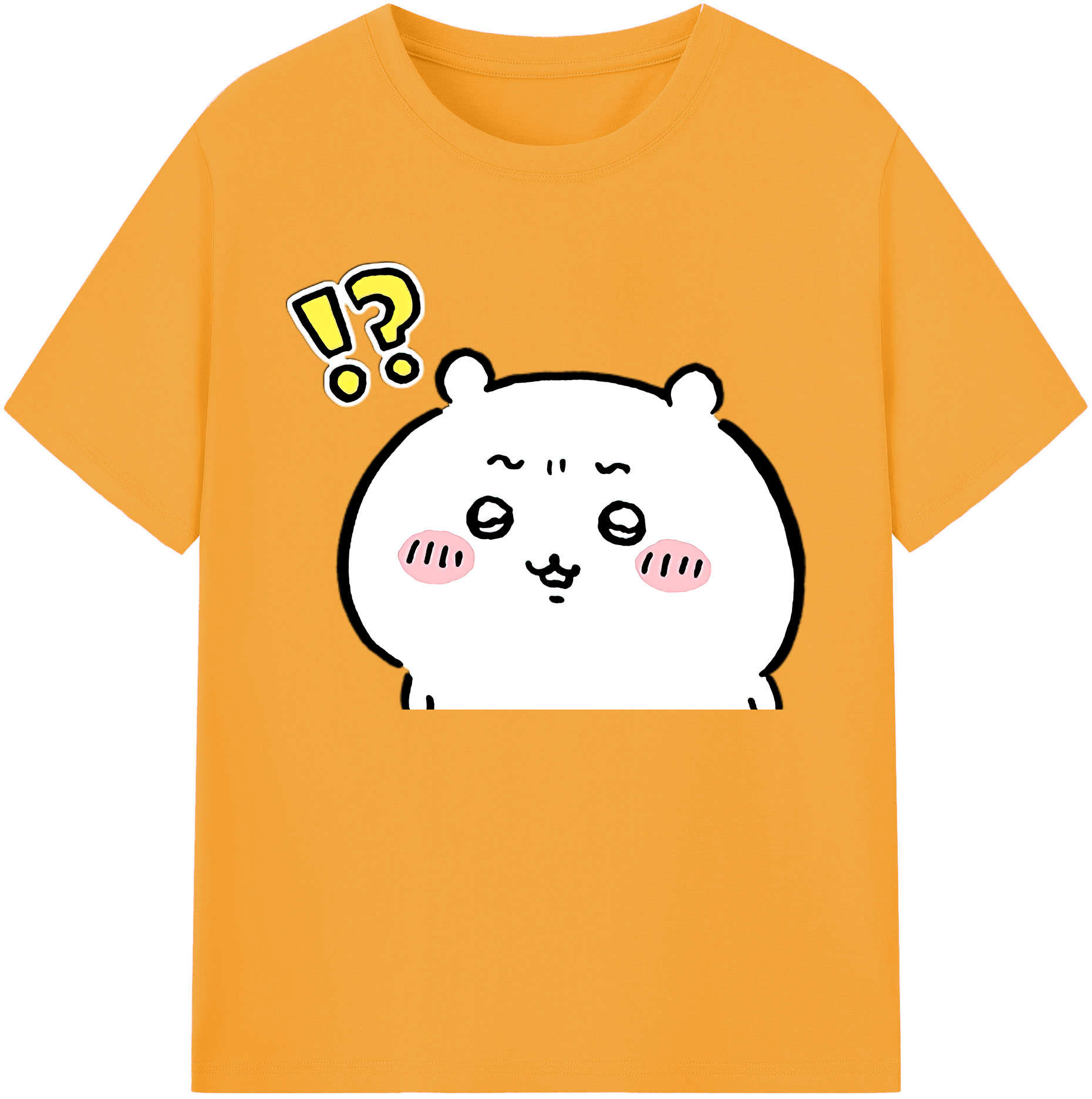 （画像用） ちいかわ ちいかわ Chii-kawa chiikawa 綿100％ メンズ半袖Tシャツ｜肌触りやわらか＆通気性