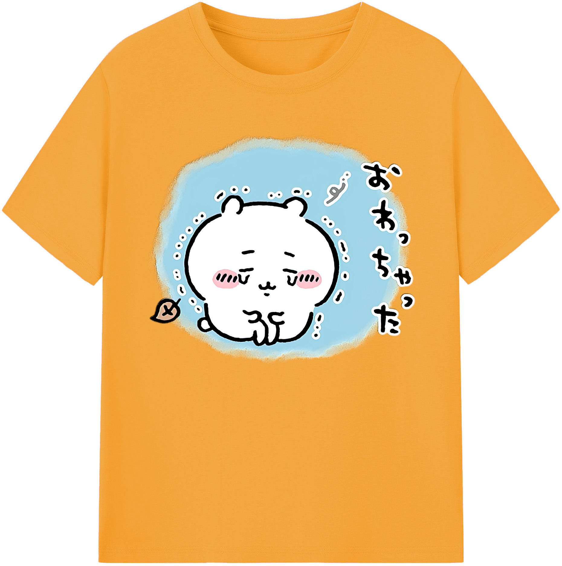 （画像用） ちいかわ ちいかわ Chii-kawa chiikawa 綿100％ メンズ半袖Tシャツ｜肌触りやわらか＆通気性