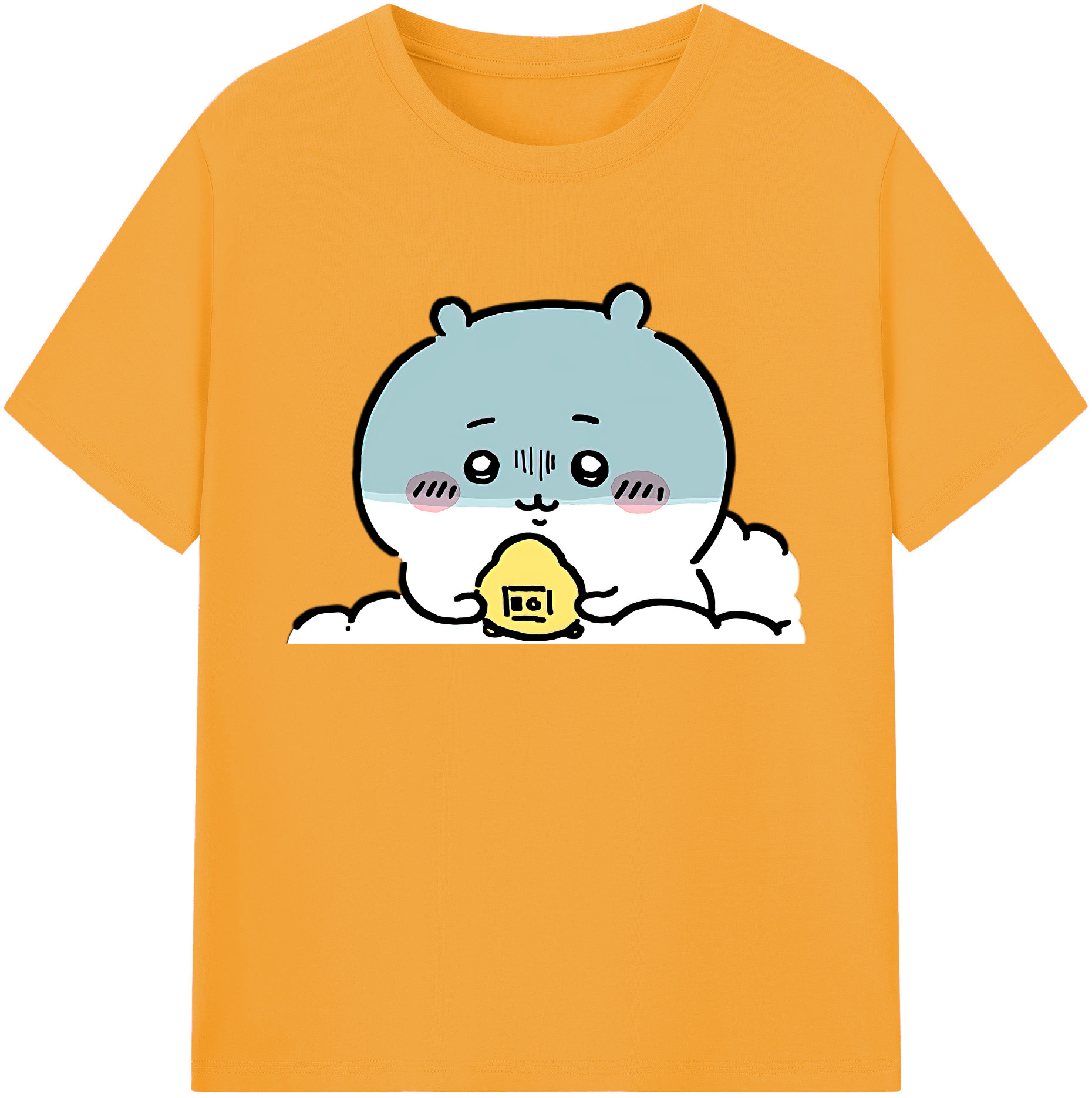 （画像用） ちいかわ ちいかわ Chii-kawa chiikawa 綿100％ メンズ半袖Tシャツ｜肌触りやわらか＆通気性