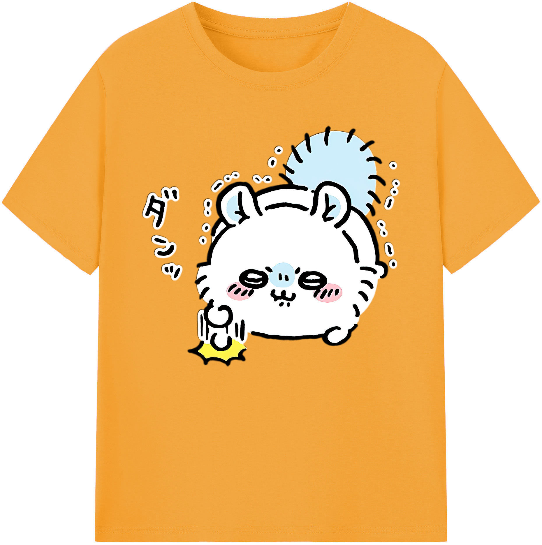 （画像用） ちいかわ モモンガ Chii-kawa Momonga 綿100％ メンズ半袖Tシャツ｜肌触りやわらか＆通気性