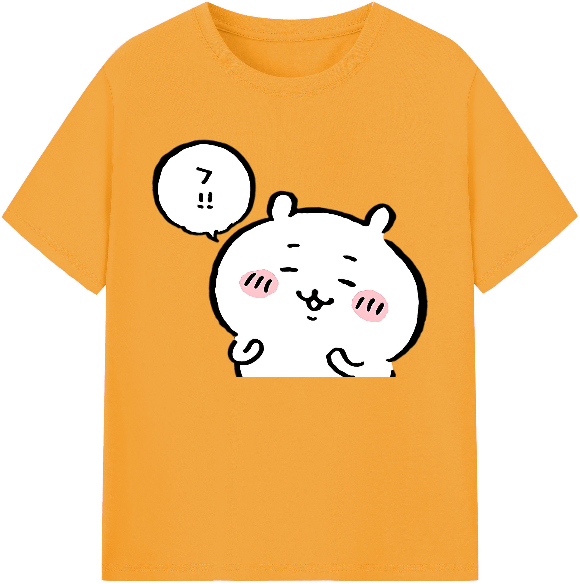（画像用） ちいかわ ちいかわ Chii-kawa chiikawa 綿100％ メンズ半袖Tシャツ｜肌触りやわらか＆通気性