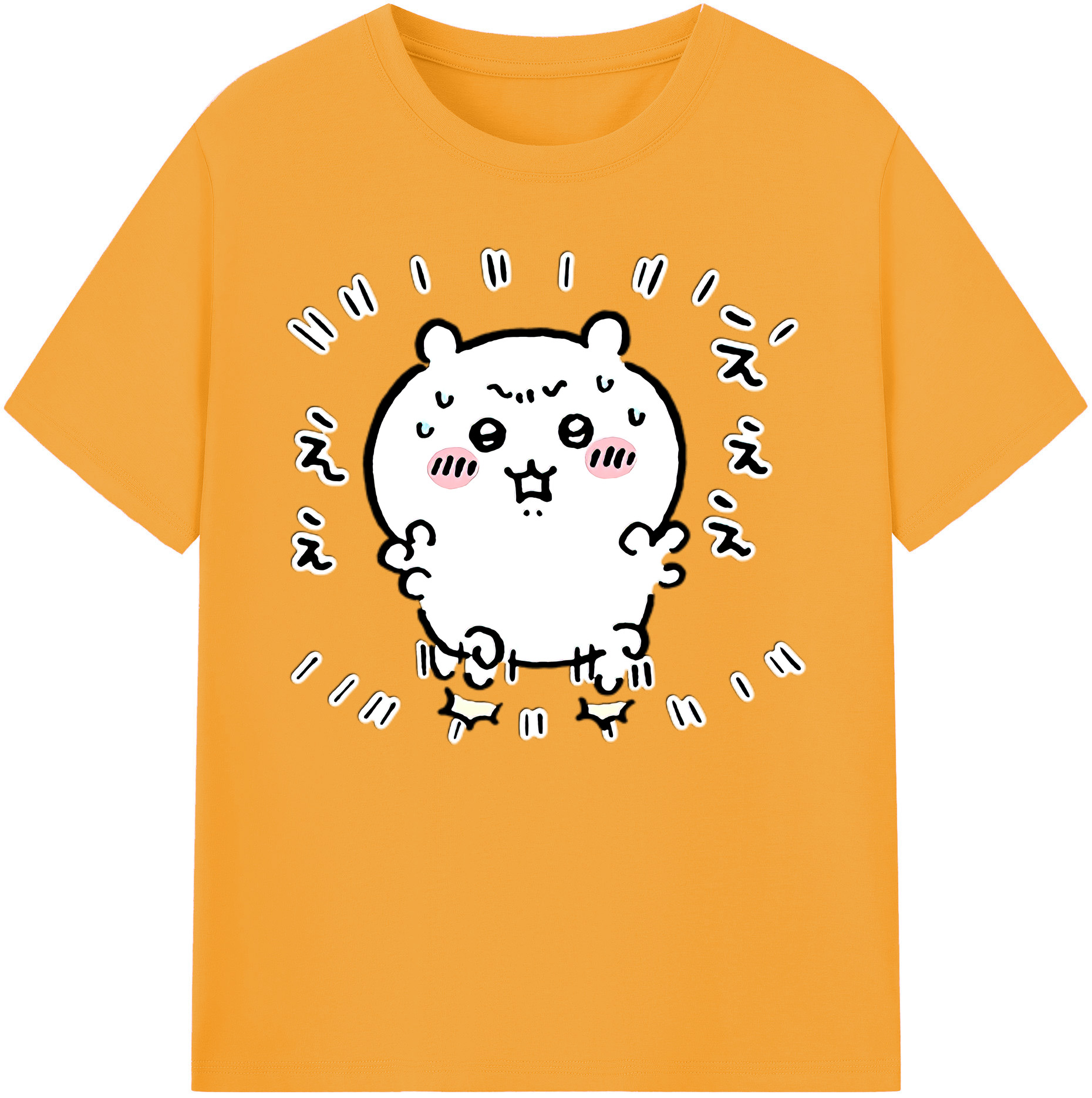 （画像用） ちいかわ ちいかわ Chii-kawa chiikawa 綿100％ メンズ半袖Tシャツ｜肌触りやわらか＆通気性