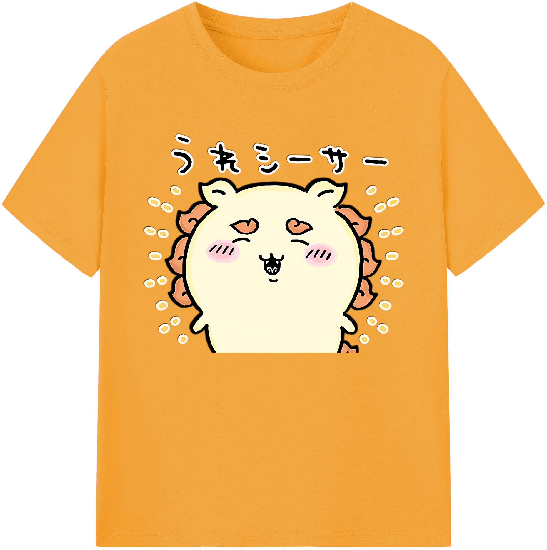 （画像用） ちいかわ シーサー Chii-kawa Shisa 綿100％ メンズ半袖Tシャツ｜肌触りやわらか＆通気性