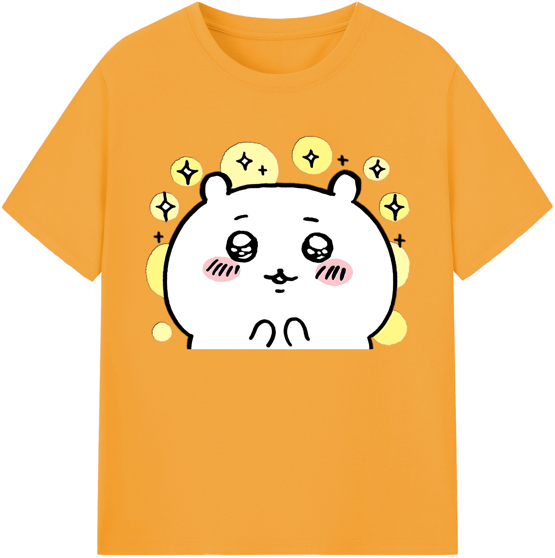 （画像用） ちいかわ ちいかわ Chii-kawa chiikawa 綿100％ メンズ半袖Tシャツ｜肌触りやわらか＆通気性