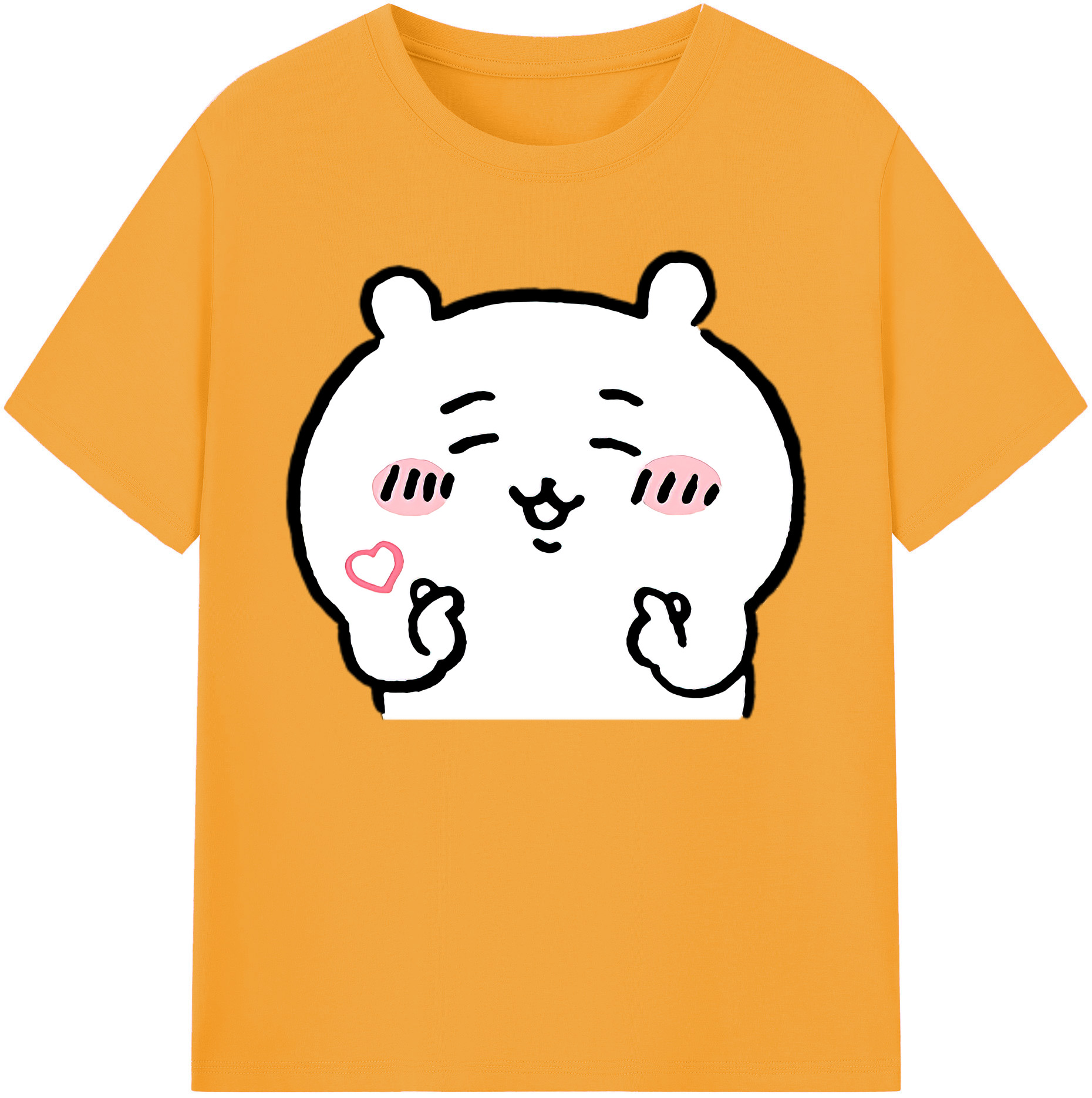 （画像用） ちいかわ ちいかわ Chii-kawa chiikawa 綿100％ メンズ半袖Tシャツ｜肌触りやわらか＆通気性