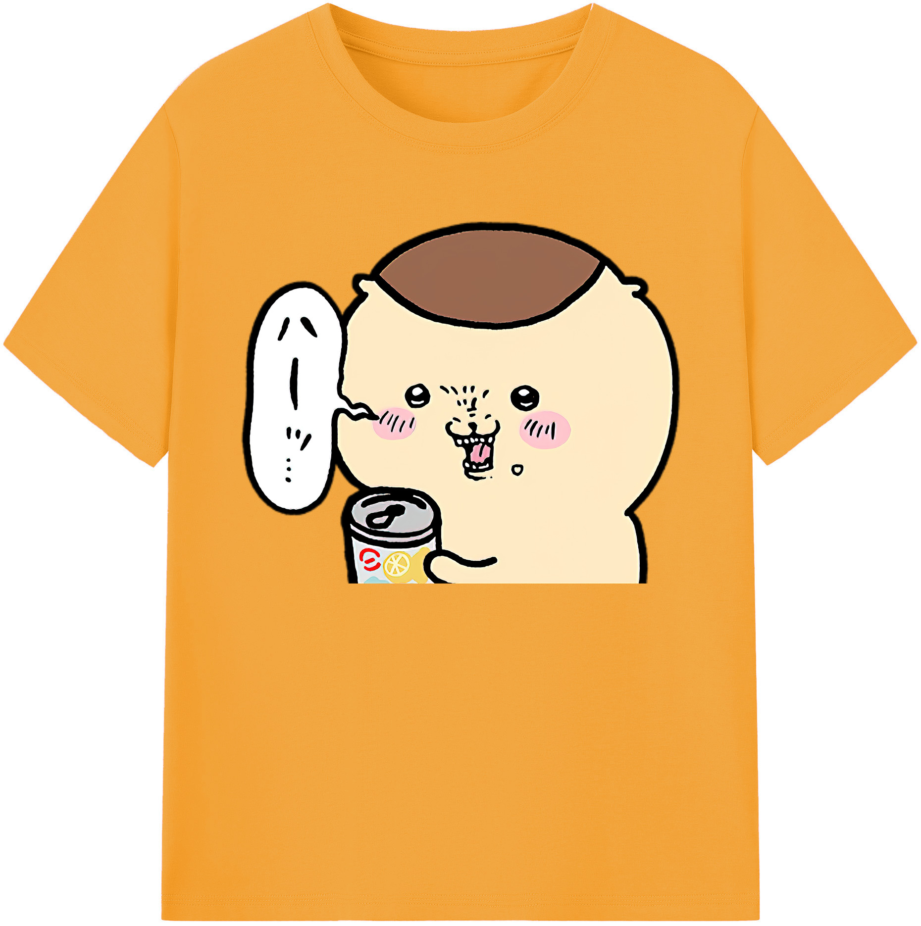 （画像用） ちいかわ くりまんじゅう Chii-kawa kuri manjū 綿100％ メンズ半袖Tシャツ｜肌触りやわらか＆通気性