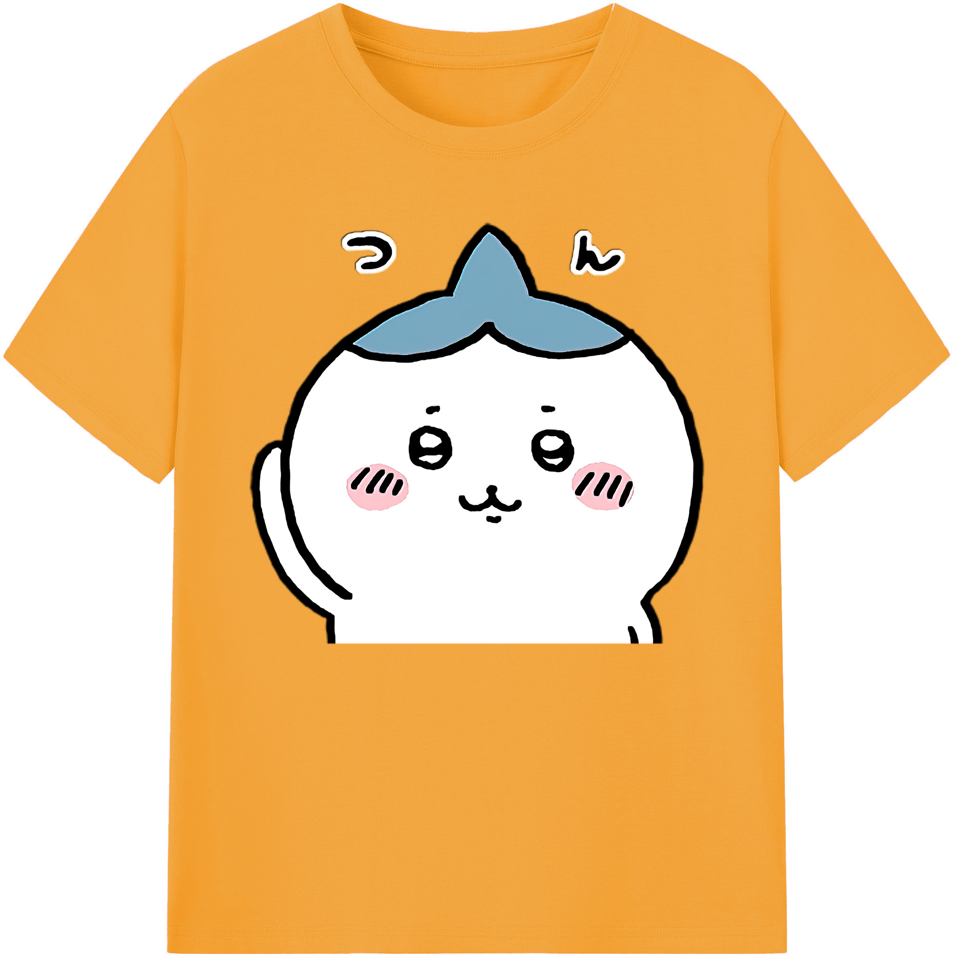 （画像用） ちいかわ ハチワレ Chii-kawa hachiware 綿100％ メンズ半袖Tシャツ｜肌触りやわらか＆通気性