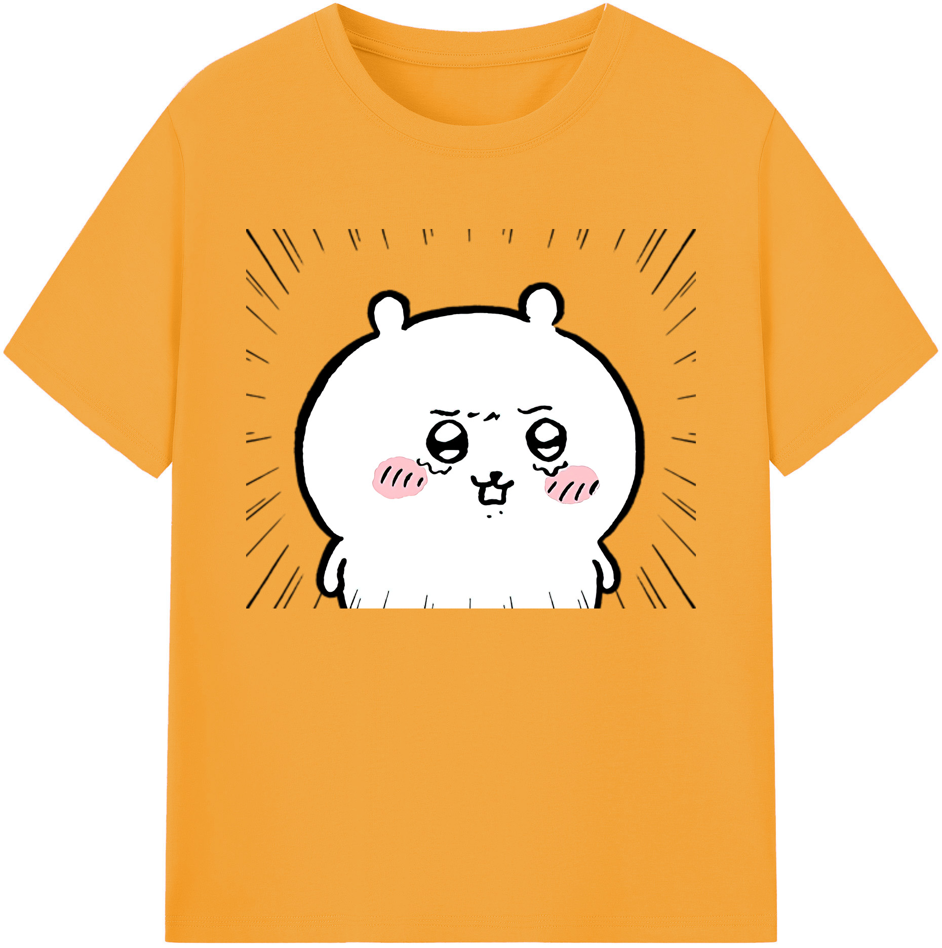 （画像用） ちいかわ ちいかわ Chii-kawa chiikawa 綿100％ メンズ半袖Tシャツ｜肌触りやわらか＆通気性