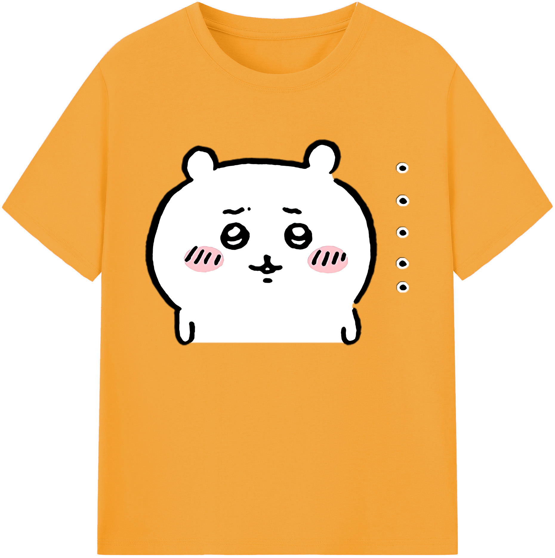 （画像用） ちいかわ ちいかわ Chii-kawa chiikawa 綿100％ メンズ半袖Tシャツ｜肌触りやわらか＆通気性