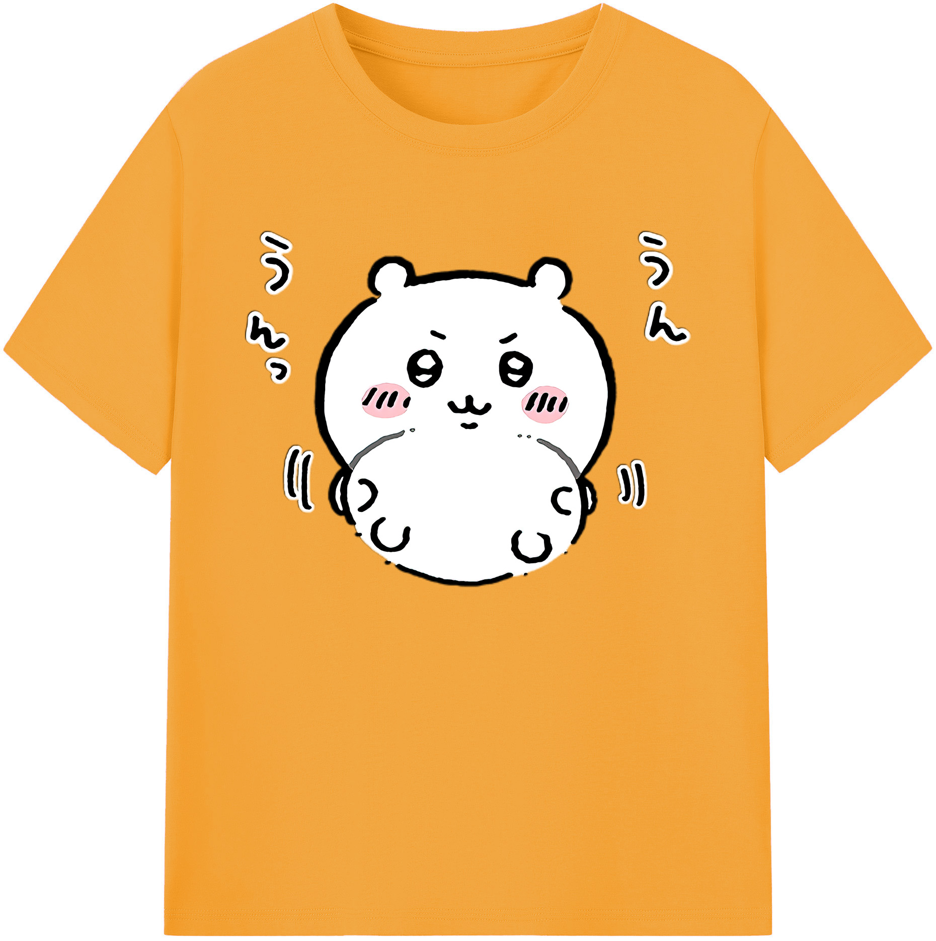 （画像用） ちいかわ ちいかわ Chii-kawa chiikawa 綿100％ メンズ半袖Tシャツ｜肌触りやわらか＆通気性