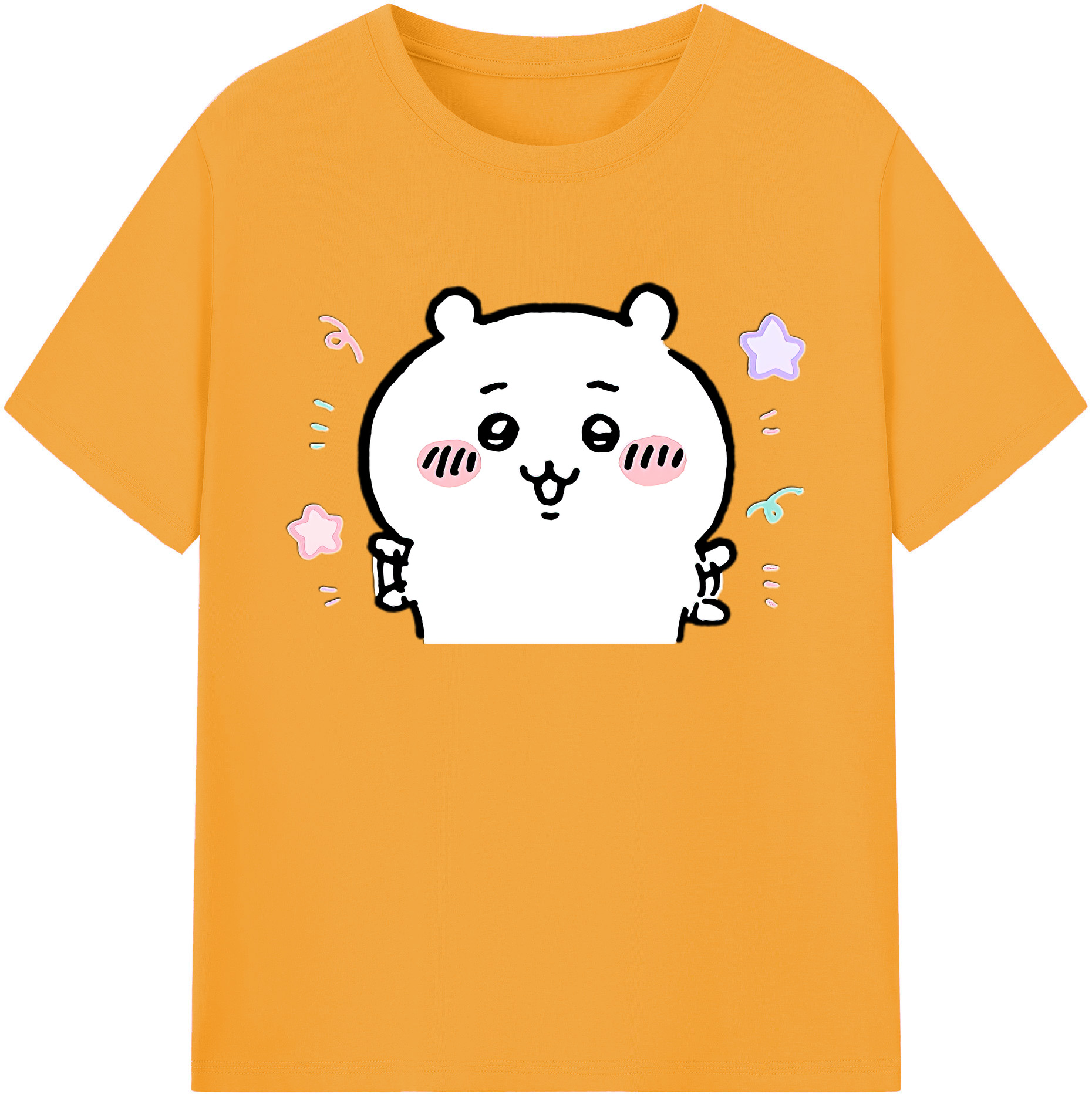 （画像用） ちいかわ ちいかわ Chii-kawa chiikawa 綿100％ メンズ半袖Tシャツ｜肌触りやわらか＆通気性
