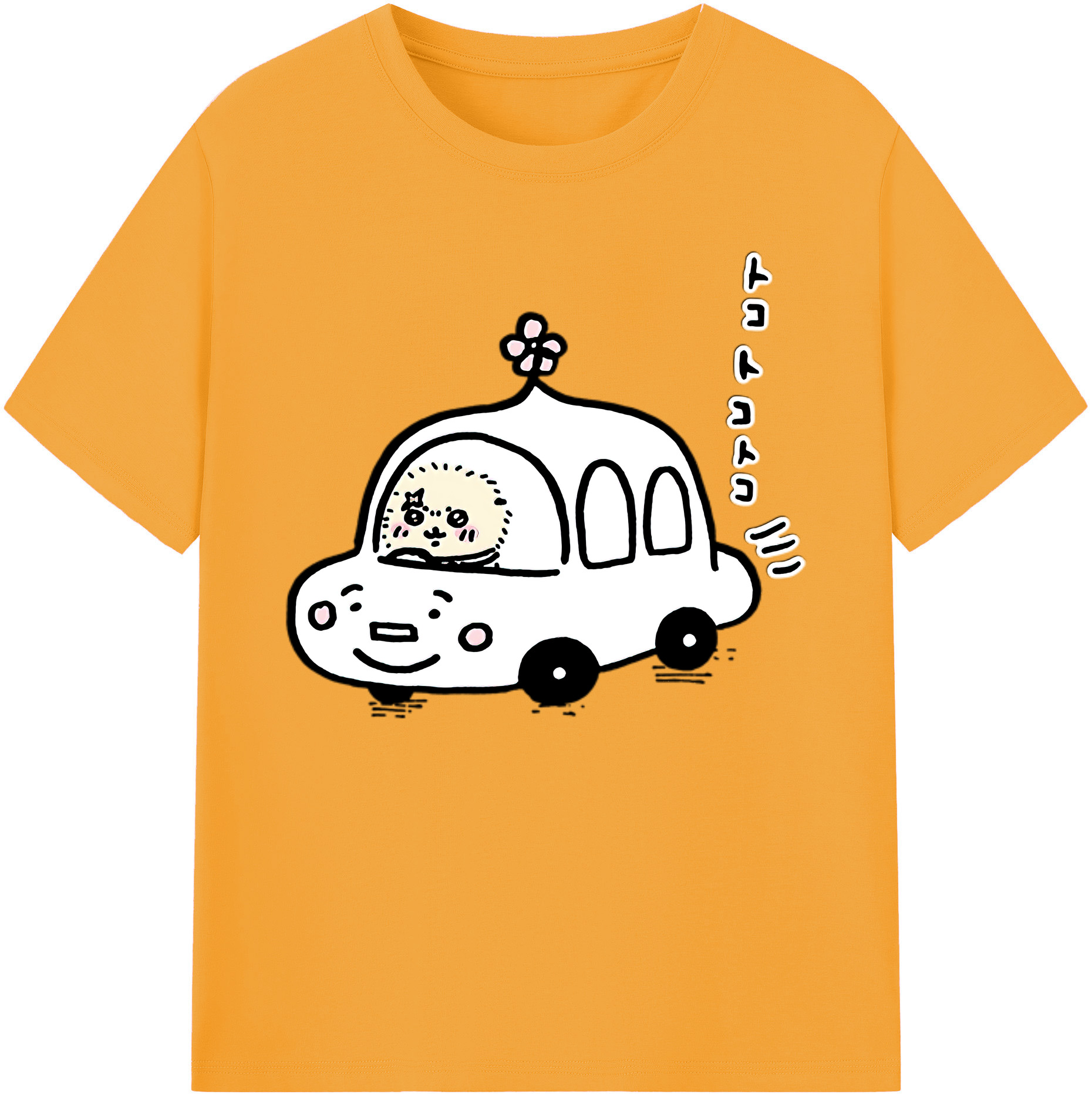 （画像用） ちいかわ ラッコ Chii-kawa Sea otter 綿100％ メンズ半袖Tシャツ｜肌触りやわらか＆通気性