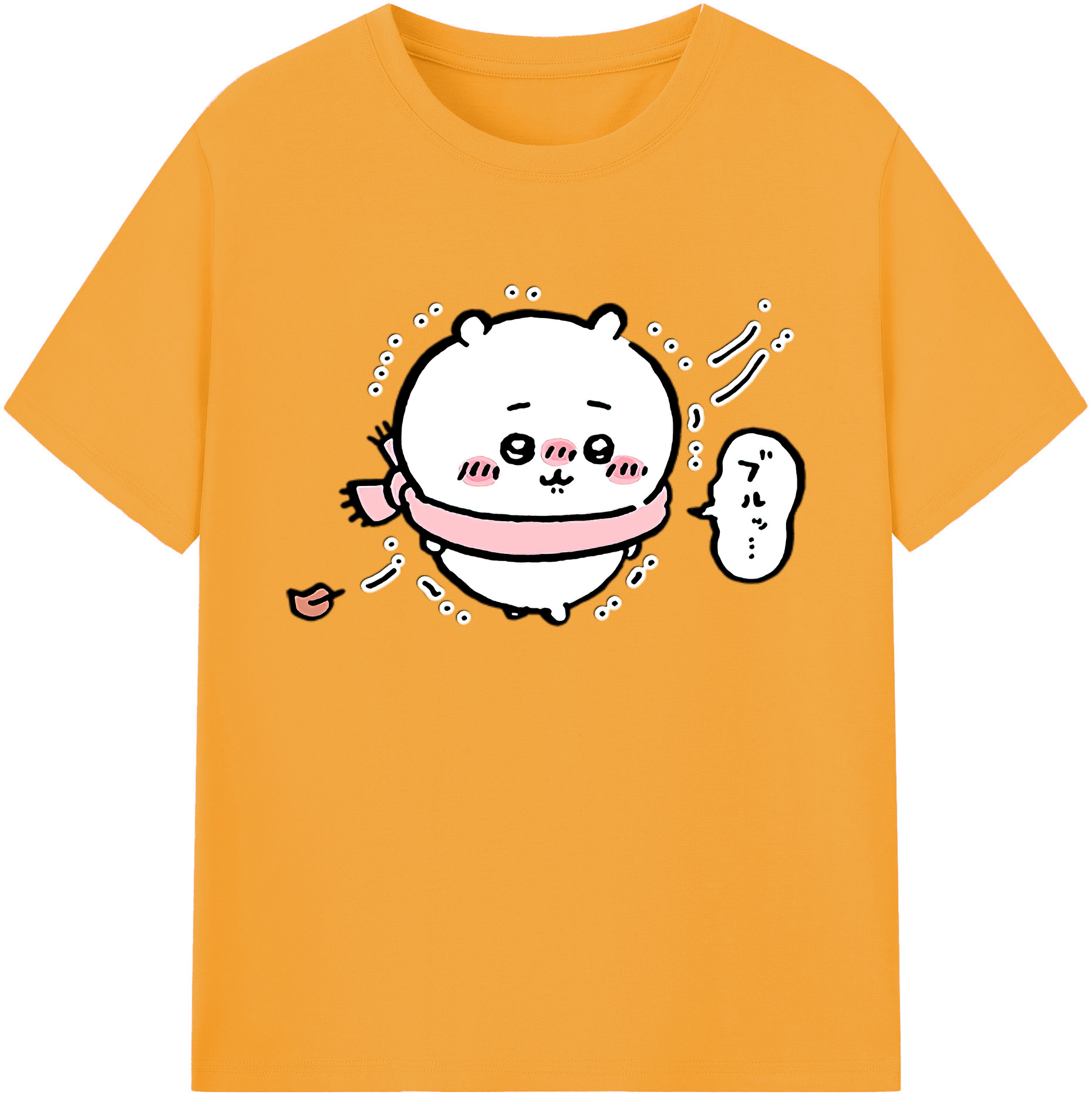 （画像用） ちいかわ ちいかわ Chii-kawa chiikawa 綿100％ メンズ半袖Tシャツ｜肌触りやわらか＆通気性