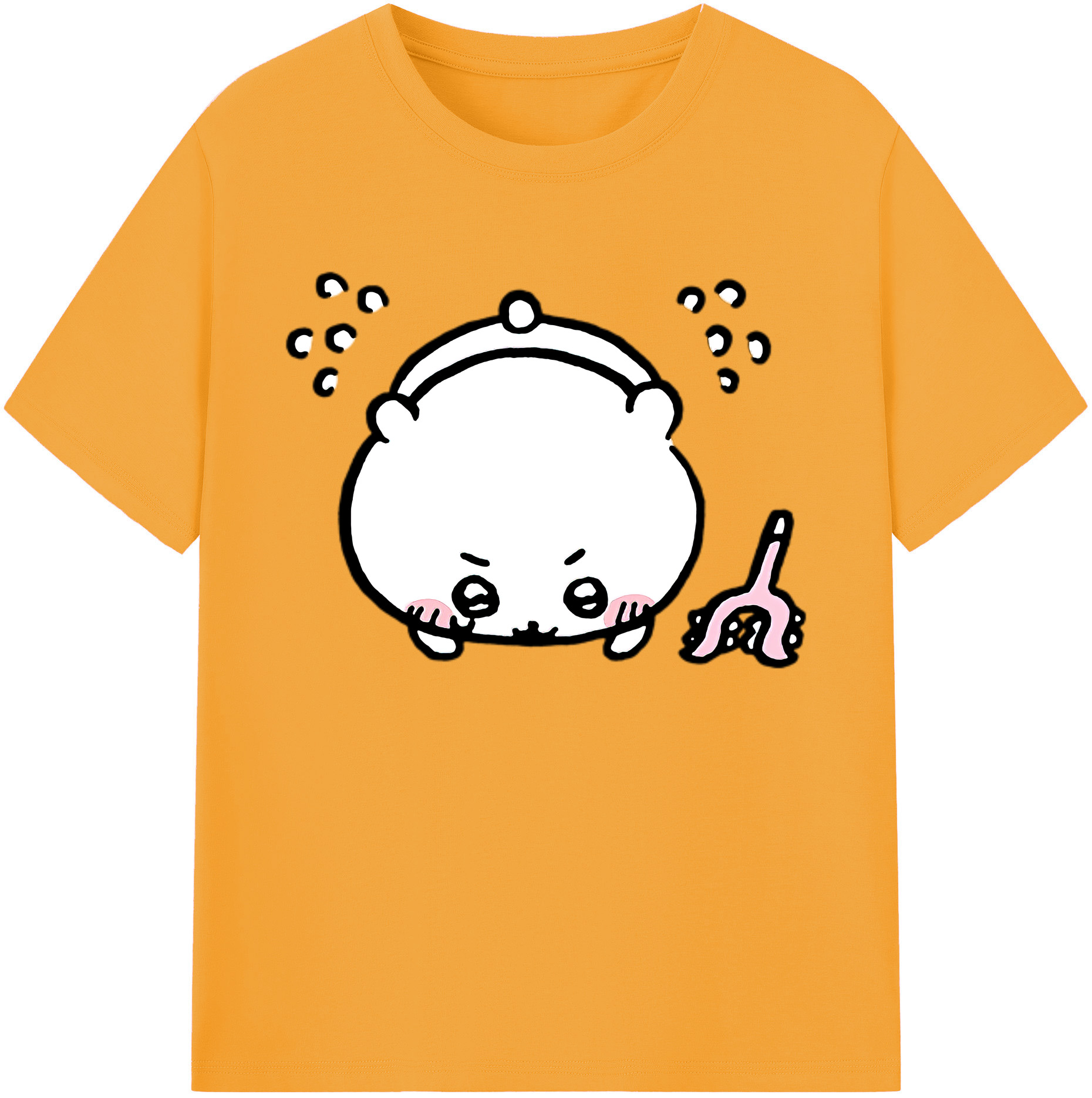 （画像用） ちいかわ ちいかわ Chii-kawa chiikawa 綿100％ メンズ半袖Tシャツ｜肌触りやわらか＆通気性