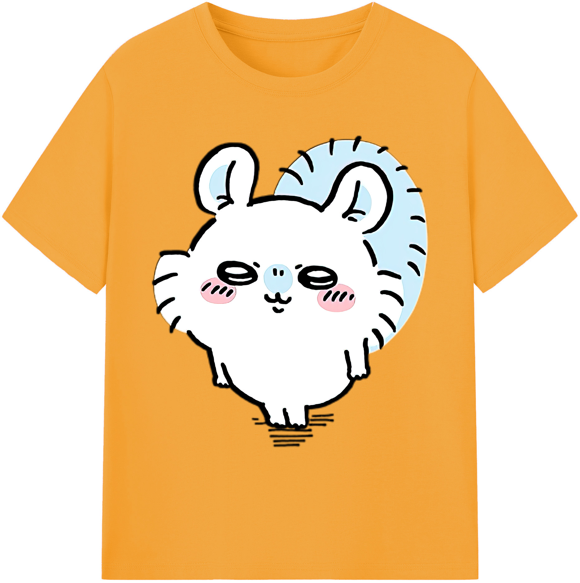 （画像用） ちいかわ モモンガ Chii-kawa Momonga 綿100％ メンズ半袖Tシャツ｜肌触りやわらか＆通気性
