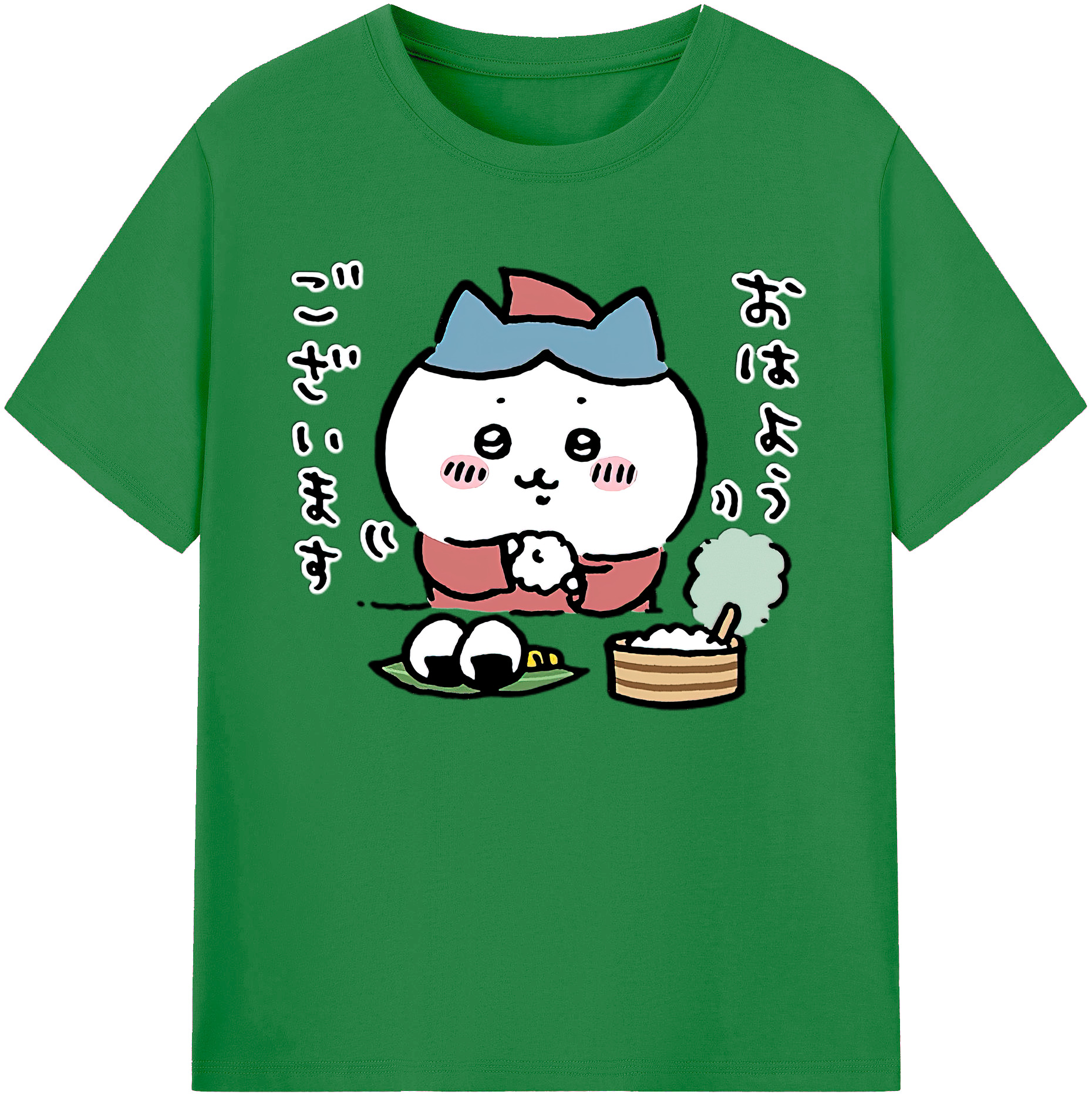 （画像用） ちいかわ ハチワレ Chii-kawa hachiware 綿100％ メンズ半袖Tシャツ｜肌触りやわらか＆通気性