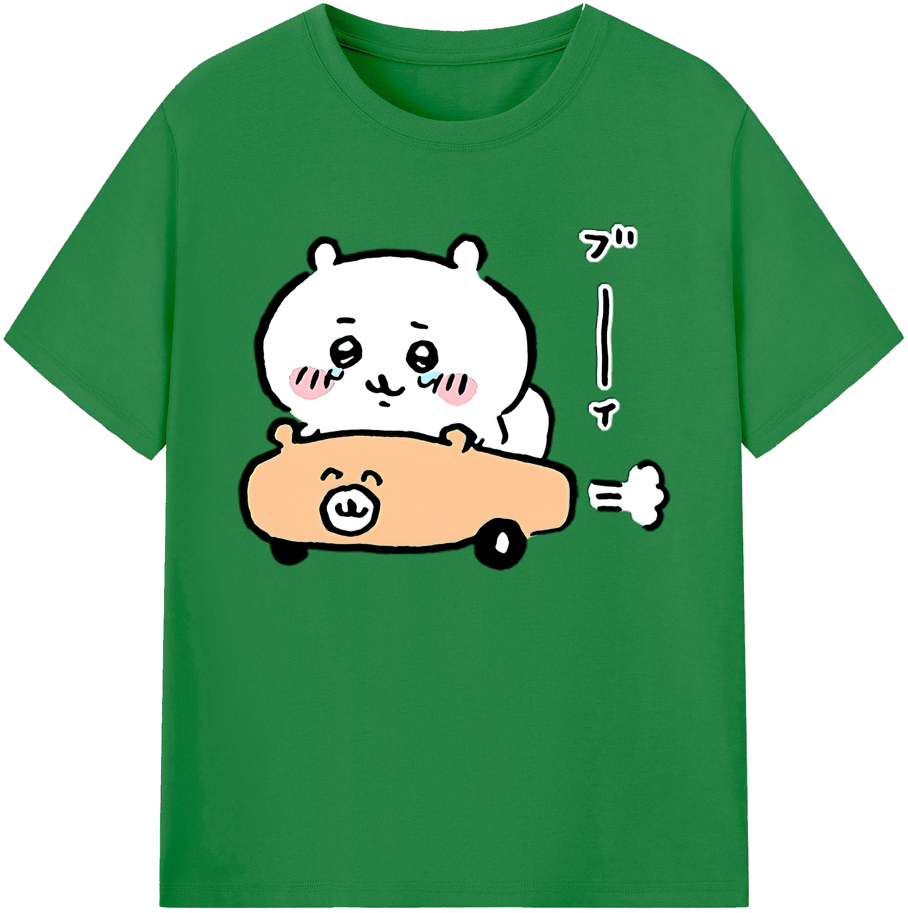 （画像用） ちいかわ ちいかわ Chii-kawa chiikawa 綿100％ メンズ半袖Tシャツ｜肌触りやわらか＆通気性