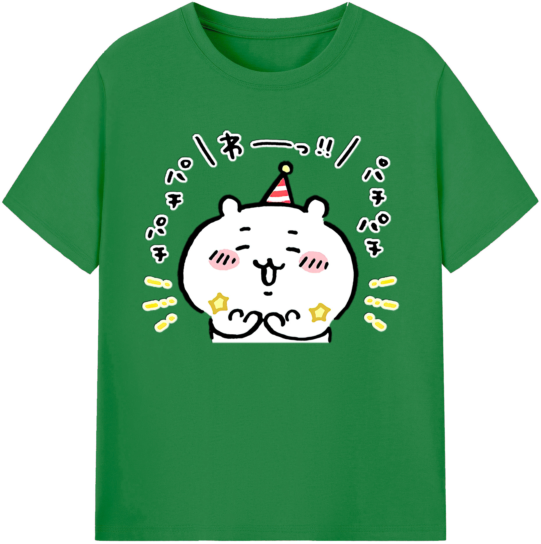 （画像用） ちいかわ ちいかわ Chii-kawa chiikawa 綿100％ メンズ半袖Tシャツ｜肌触りやわらか＆通気性