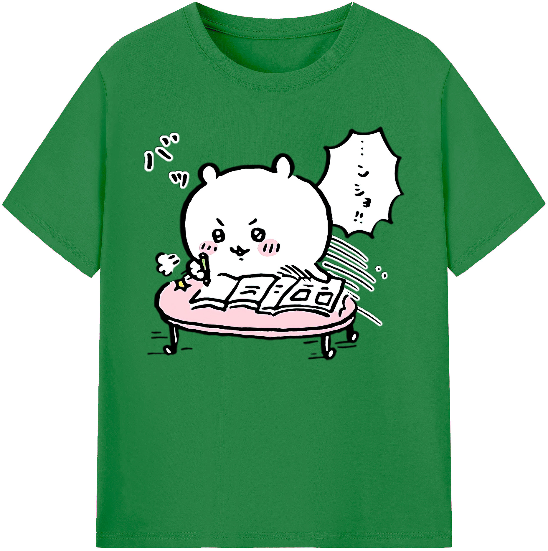 （画像用） ちいかわ ちいかわ Chii-kawa chiikawa 綿100％ メンズ半袖Tシャツ｜肌触りやわらか＆通気性
