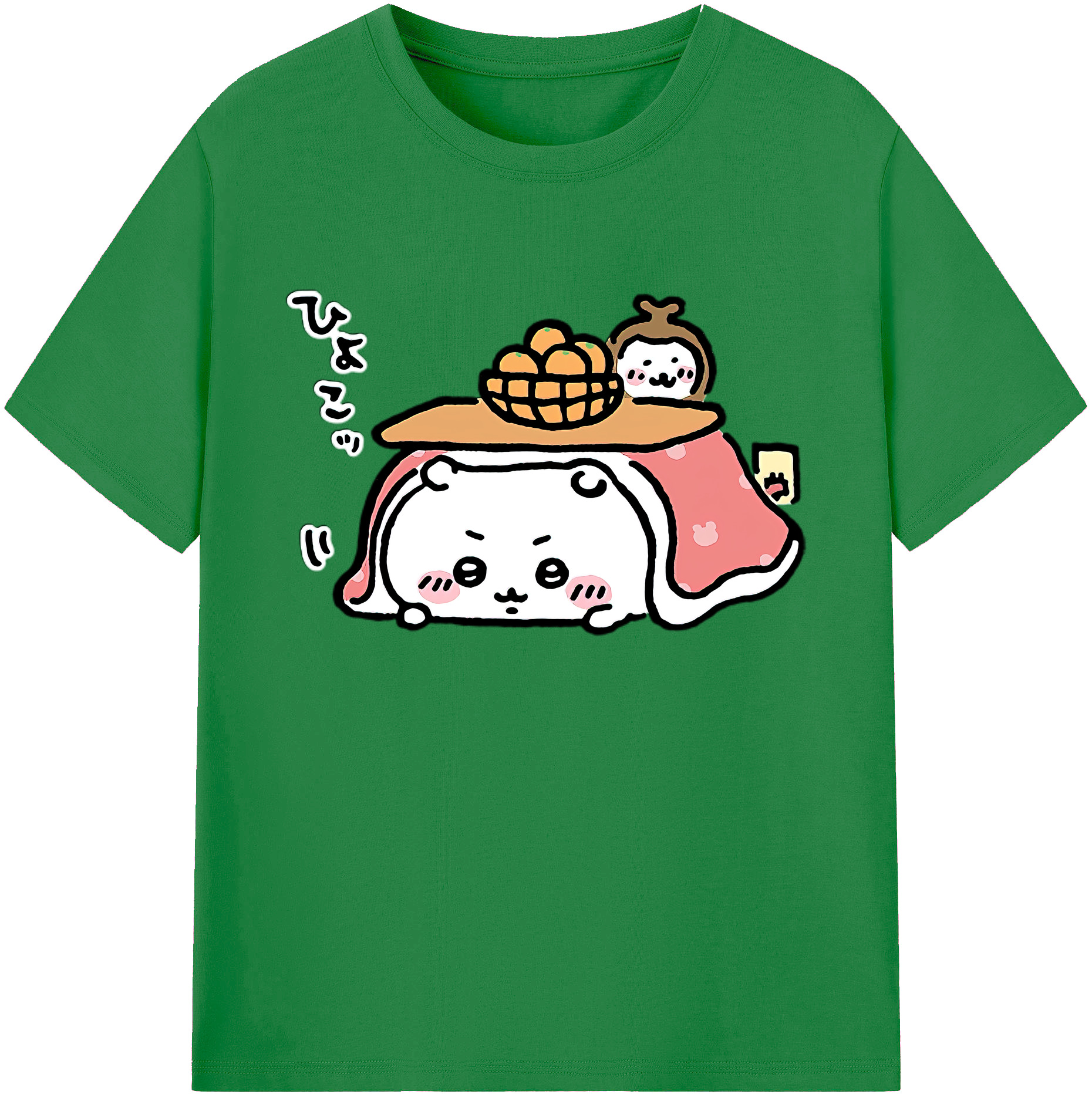 （画像用） ちいかわ ちいかわ Chii-kawa chiikawa 綿100％ メンズ半袖Tシャツ｜肌触りやわらか＆通気性