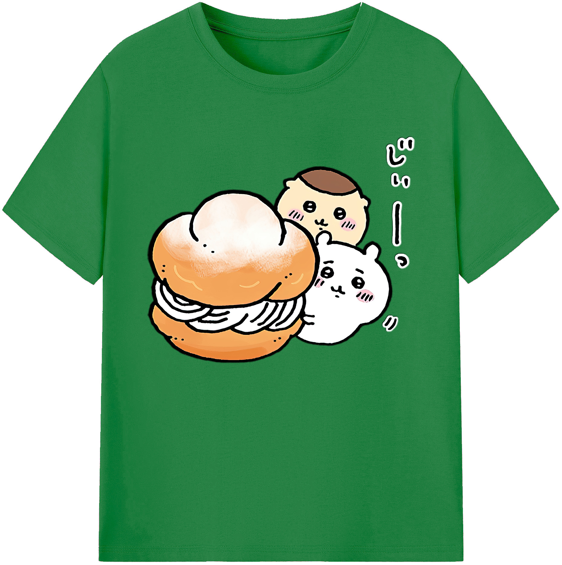 （画像用） ちいかわ くりまんじゅう Chii-kawa kuri manjū 綿100％ メンズ半袖Tシャツ｜肌触りやわらか＆通気性