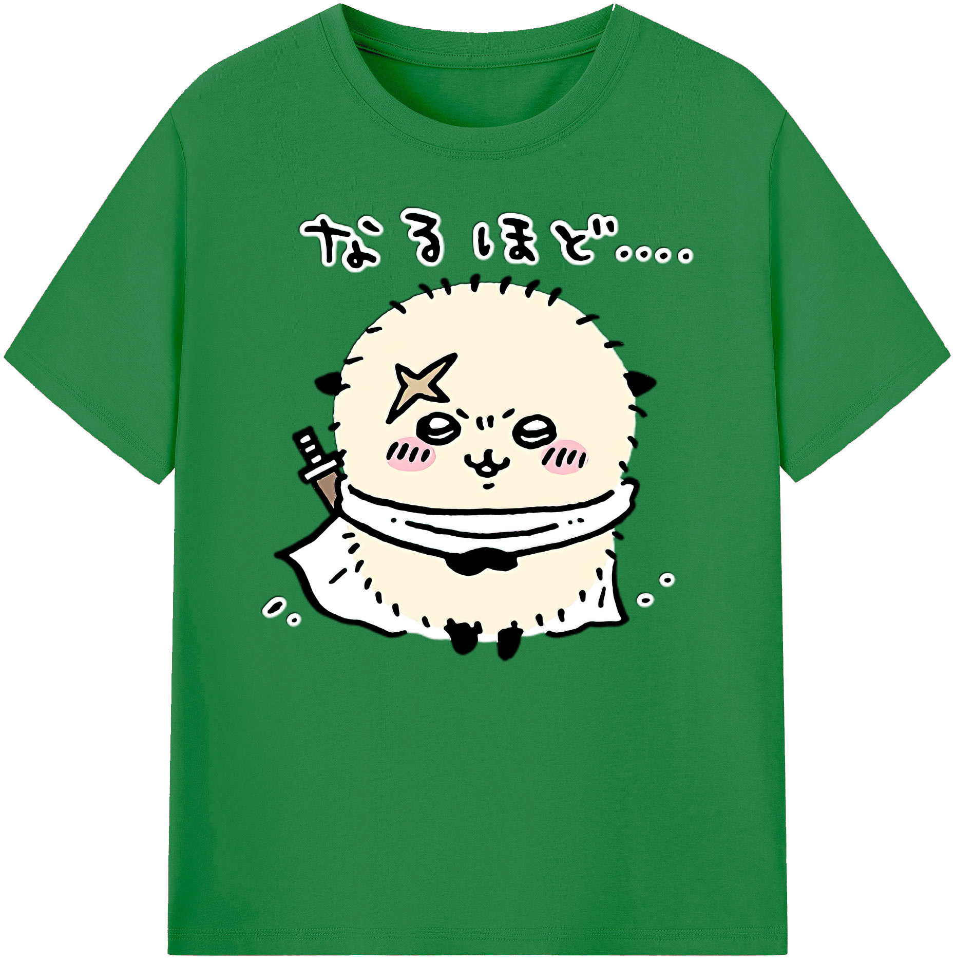 （画像用） ちいかわ ラッコ Chii-kawa Sea otter 綿100％ メンズ半袖Tシャツ｜肌触りやわらか＆通気性