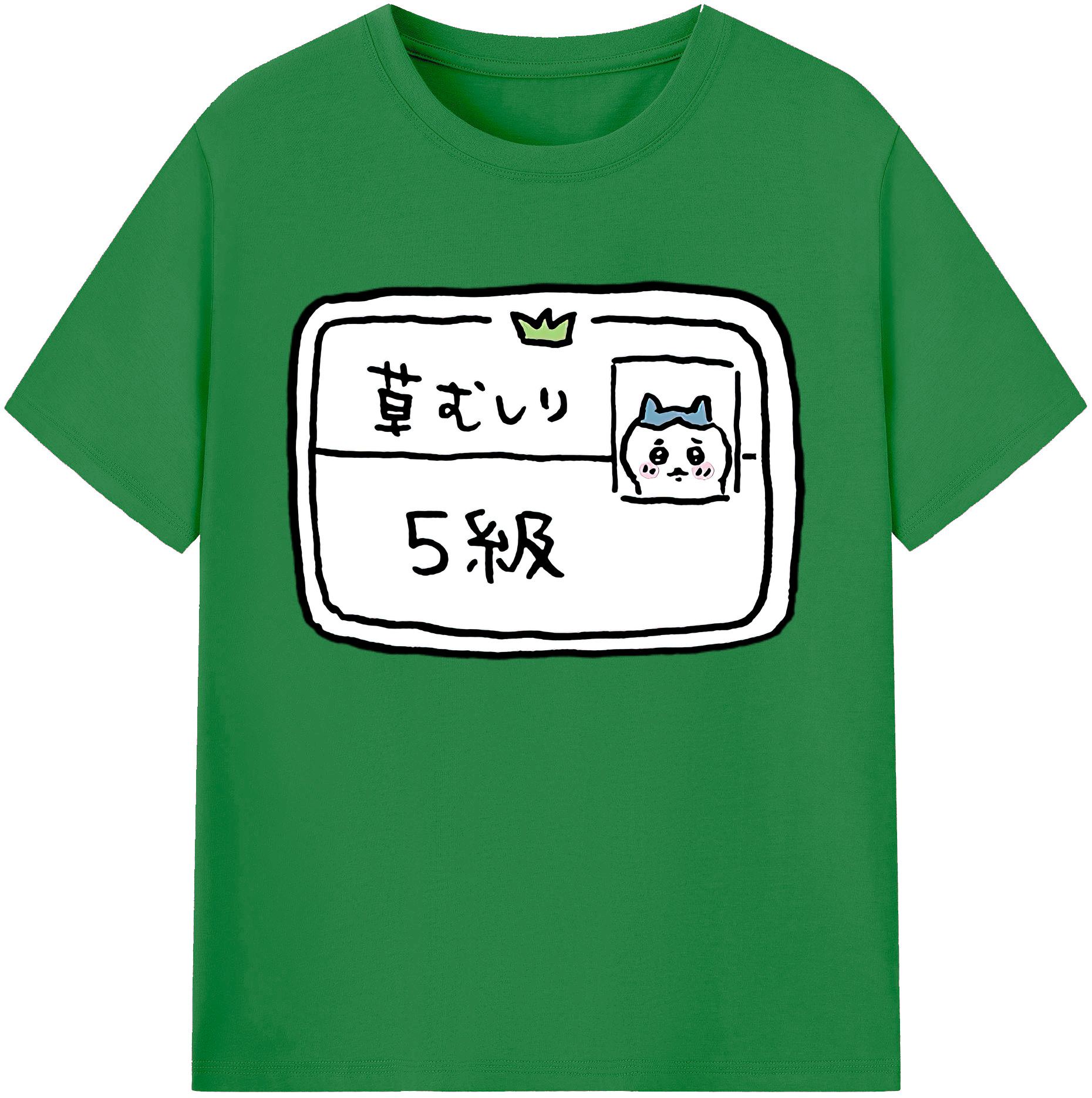 （画像用） ちいかわ ハチワレ Chii-kawa hachiware 綿100％ メンズ半袖Tシャツ｜肌触りやわらか＆通気性