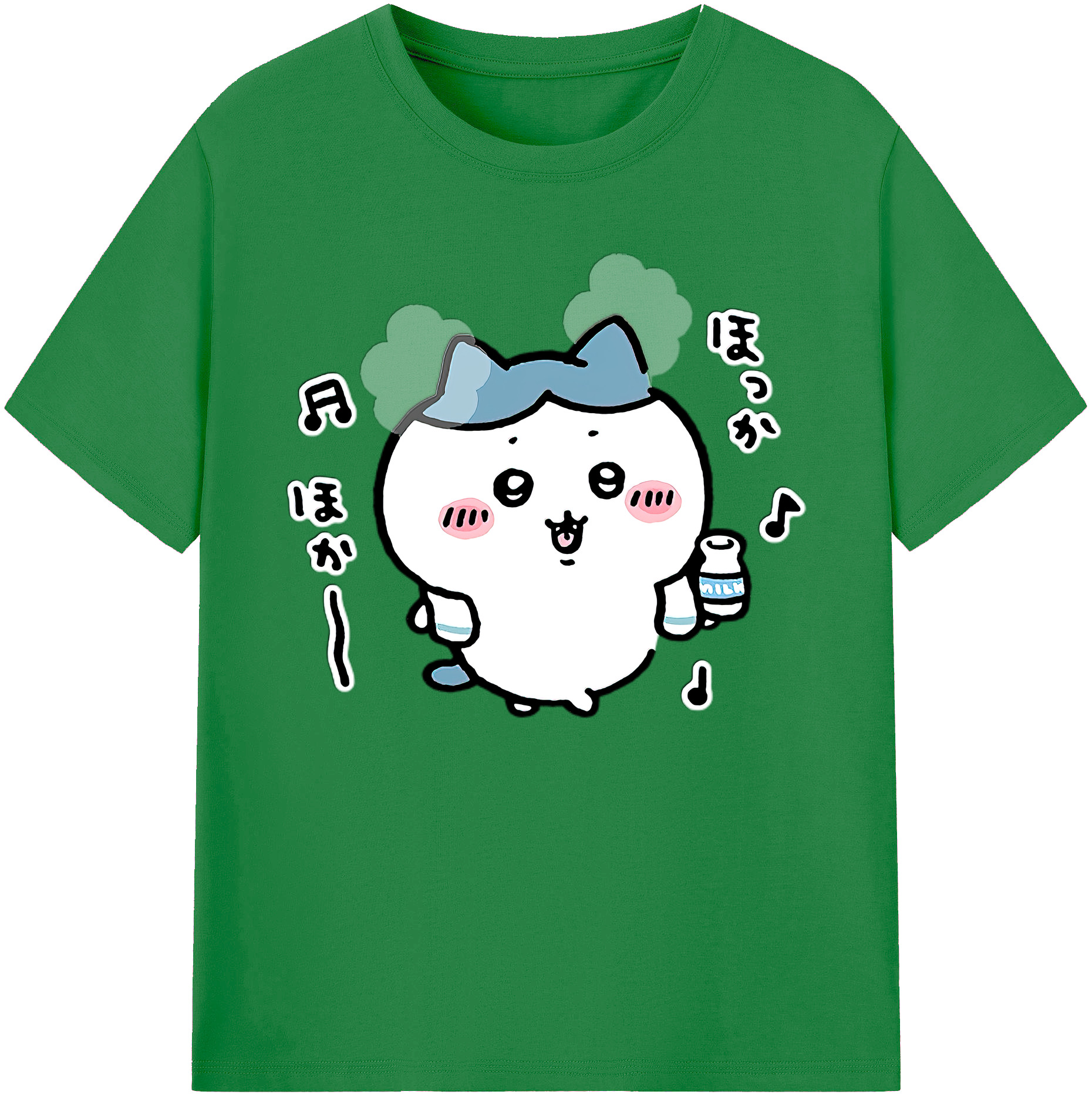 （画像用） ちいかわ ハチワレ Chii-kawa hachiware 綿100％ メンズ半袖Tシャツ｜肌触りやわらか＆通気性