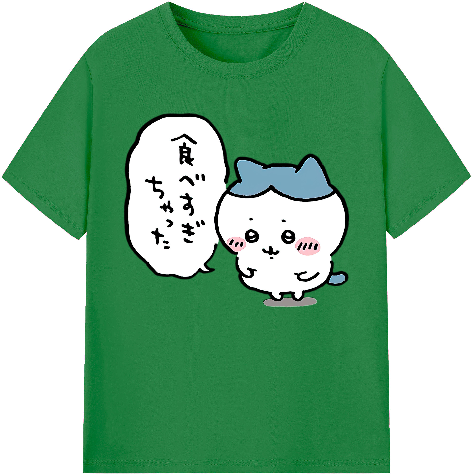 （画像用） ちいかわ ハチワレ Chii-kawa hachiware 綿100％ メンズ半袖Tシャツ｜肌触りやわらか＆通気性