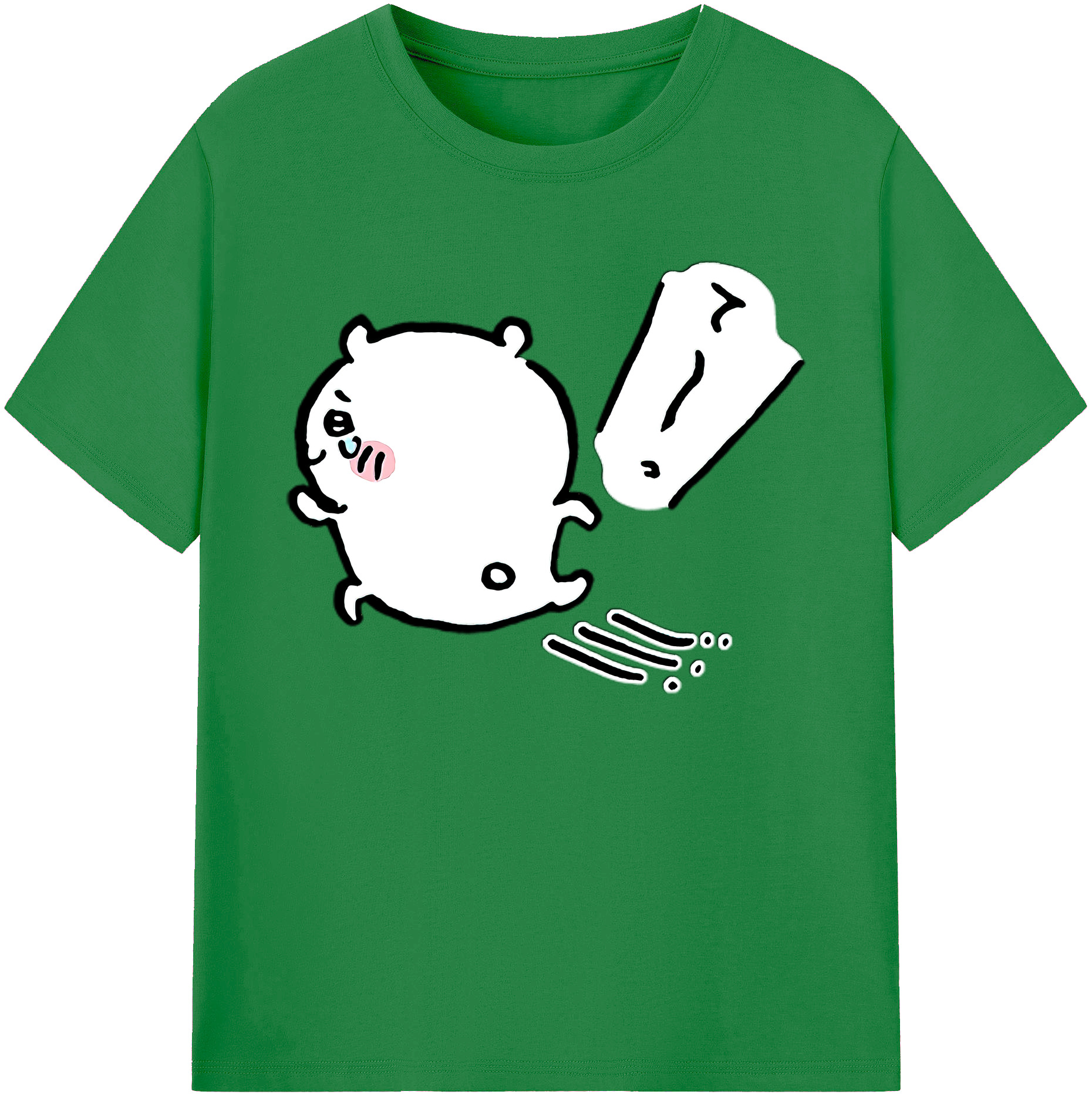 （画像用） ちいかわ ちいかわ Chii-kawa chiikawa 綿100％ メンズ半袖Tシャツ｜肌触りやわらか＆通気性