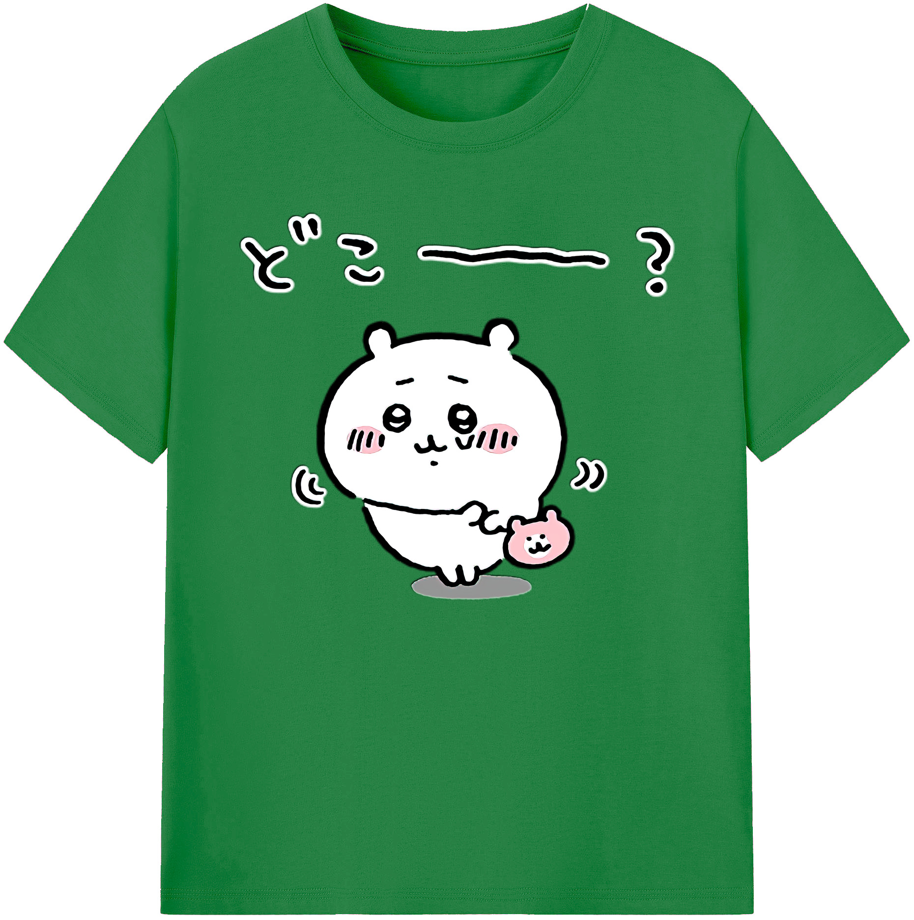 （画像用） ちいかわ ちいかわ Chii-kawa chiikawa 綿100％ メンズ半袖Tシャツ｜肌触りやわらか＆通気性