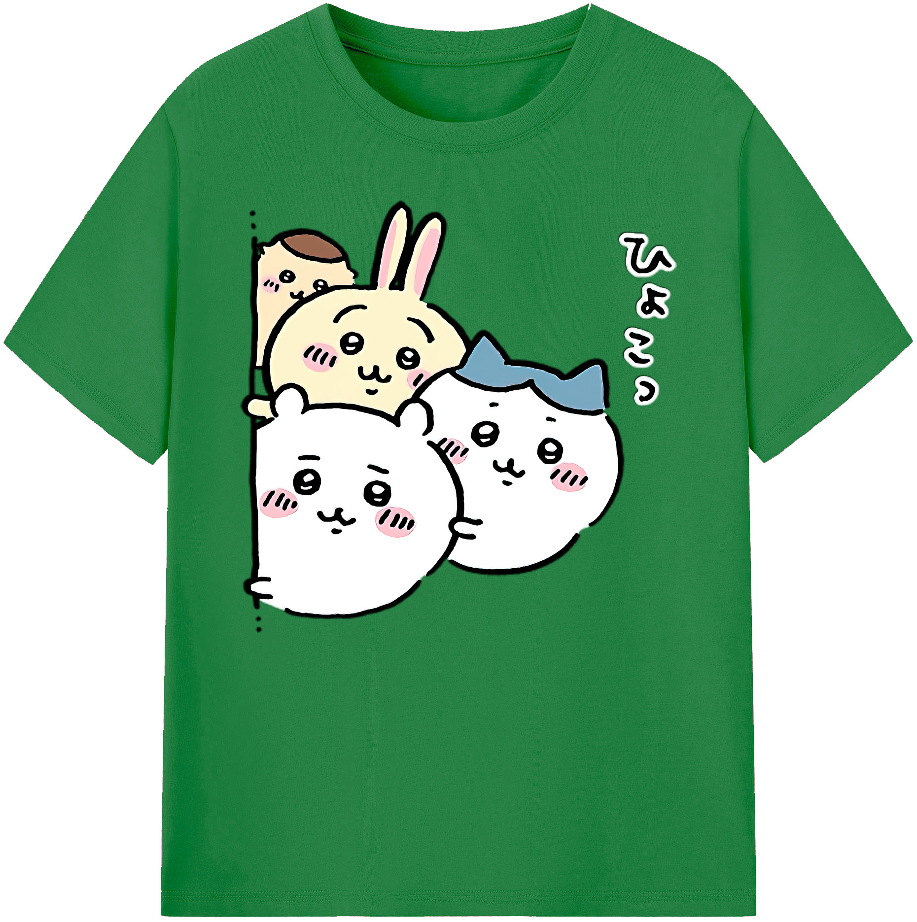 （画像用） ちいかわ ちいかわ Chii-kawa chiikawa 綿100％ メンズ半袖Tシャツ｜肌触りやわらか＆通気性