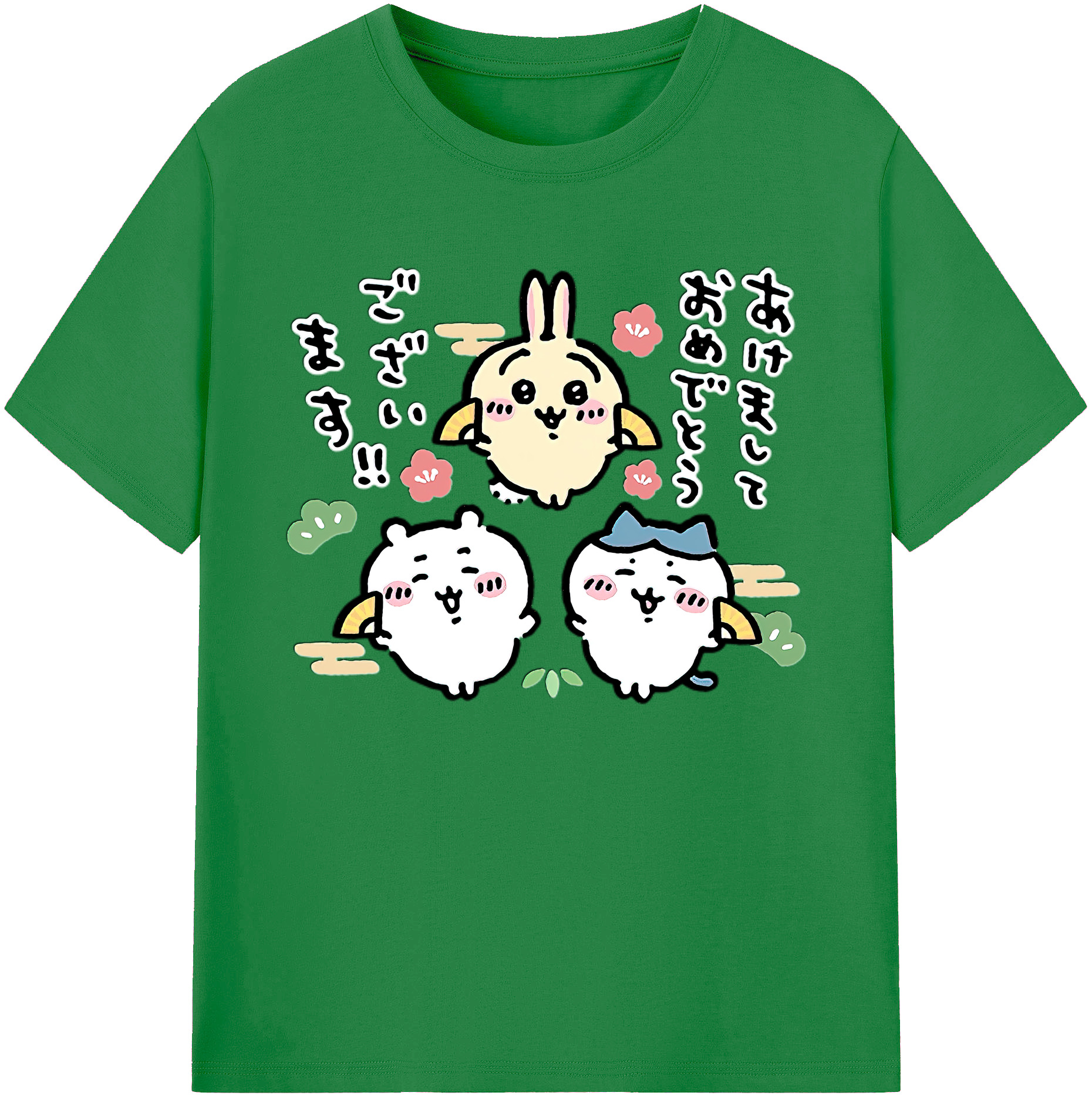 （画像用） ちいかわ ちいかわ Chii-kawa chiikawa 綿100％ メンズ半袖Tシャツ｜肌触りやわらか＆通気性
