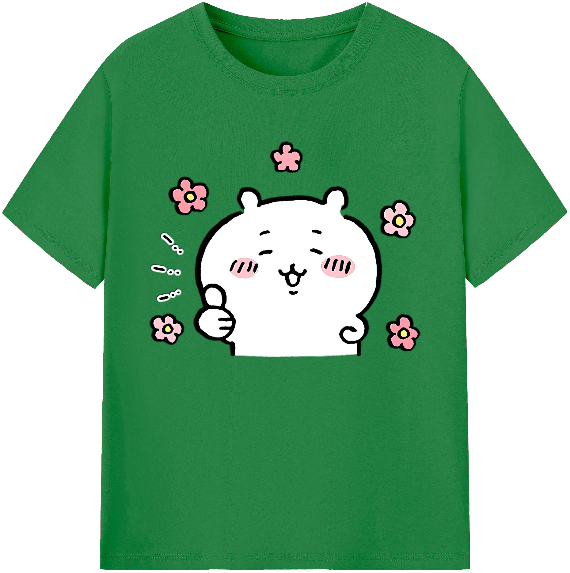 （画像用） ちいかわ ちいかわ Chii-kawa chiikawa 綿100％ メンズ半袖Tシャツ｜肌触りやわらか＆通気性