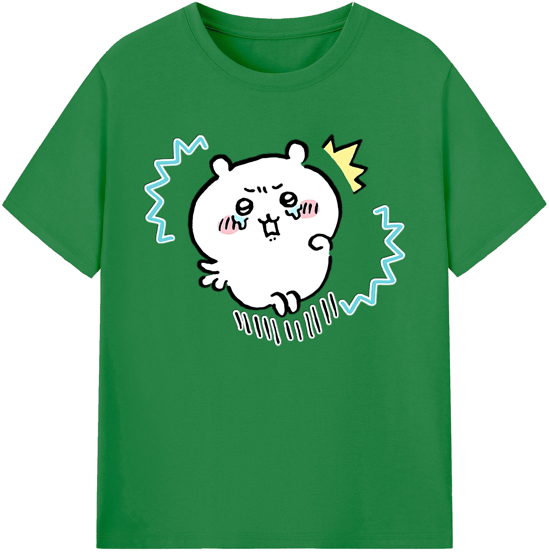 （画像用） ちいかわ ちいかわ Chii-kawa chiikawa 綿100％ メンズ半袖Tシャツ｜肌触りやわらか＆通気性