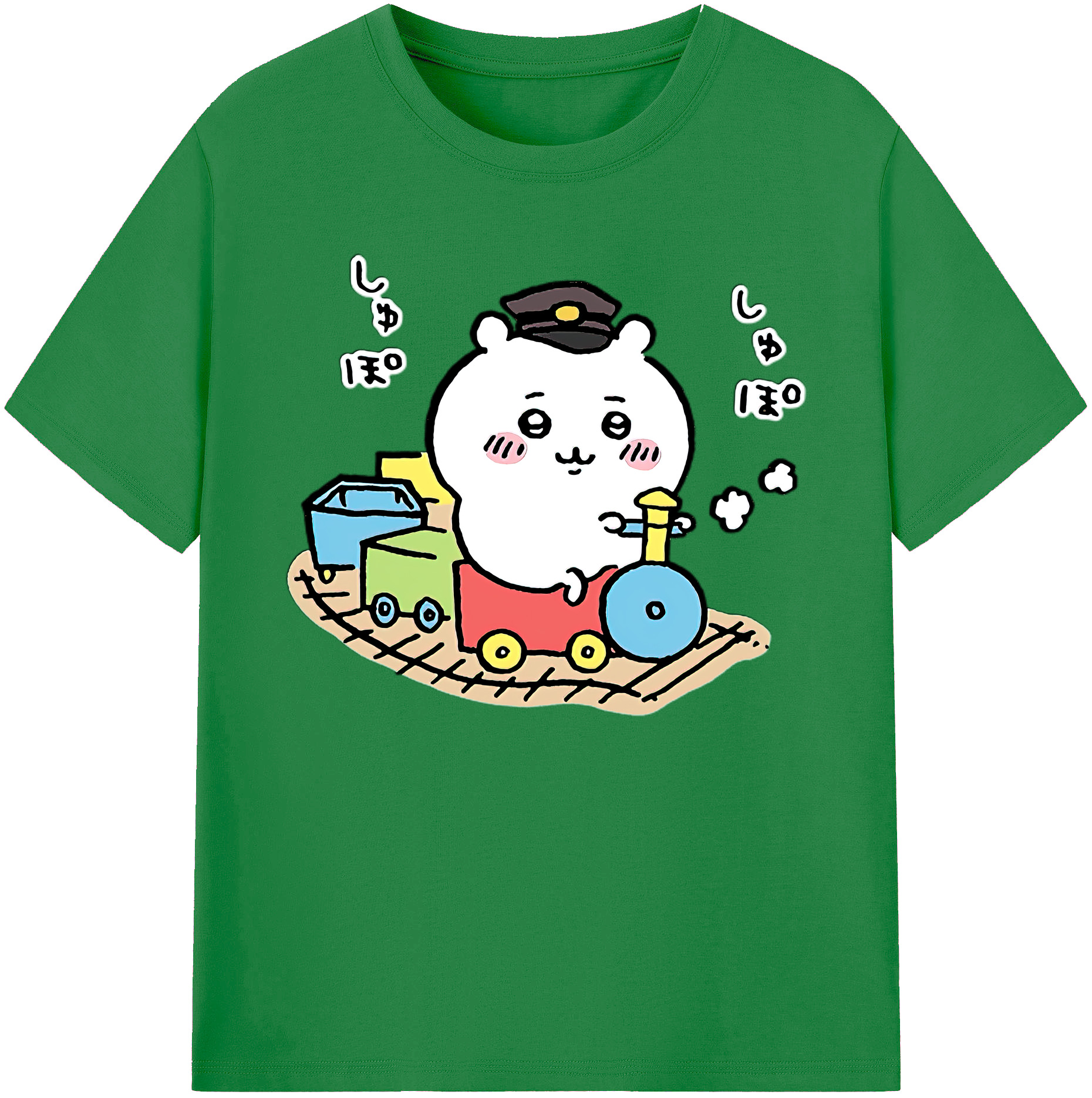 （画像用） ちいかわ ちいかわ Chii-kawa chiikawa 綿100％ メンズ半袖Tシャツ｜肌触りやわらか＆通気性