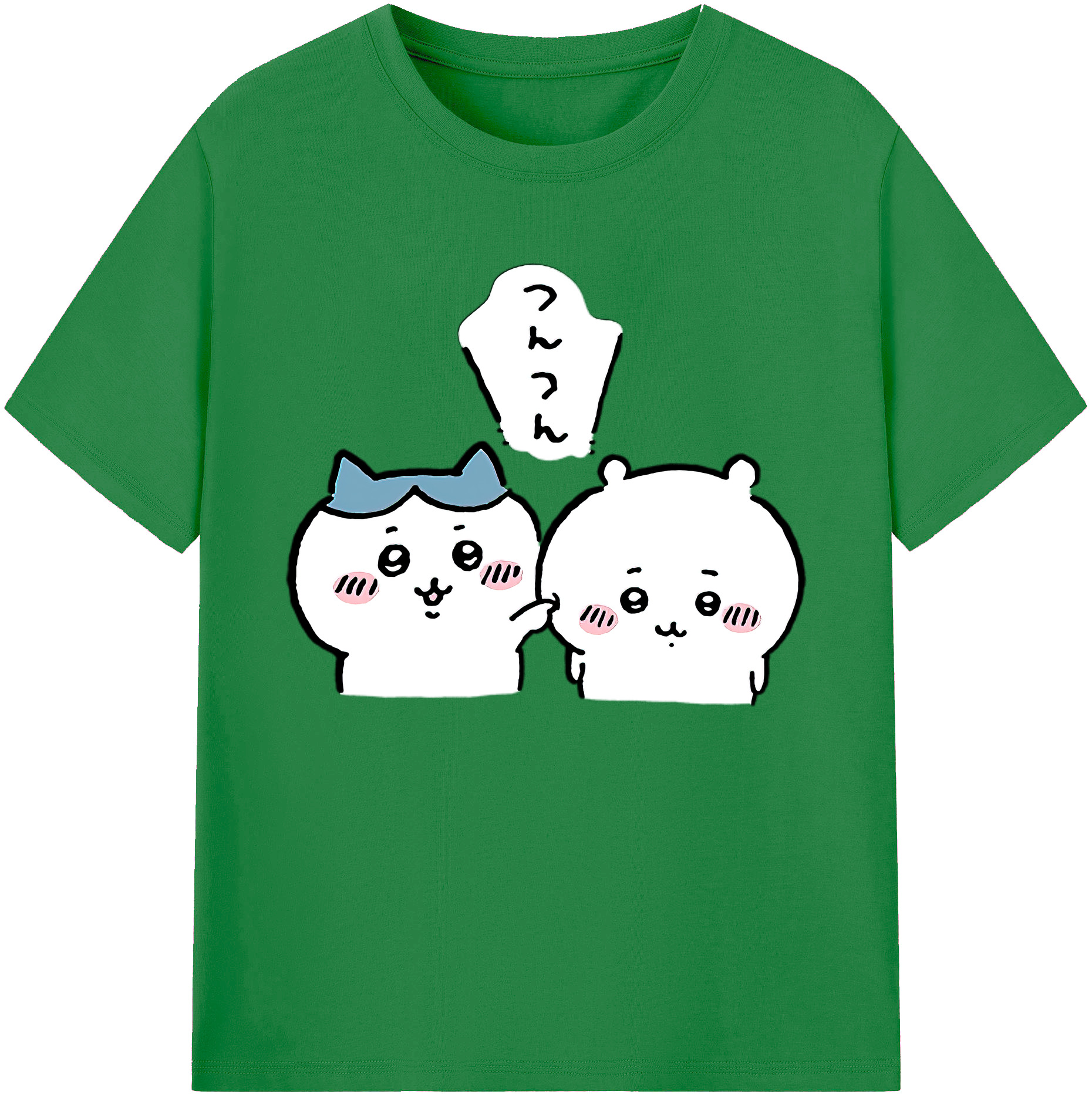 （画像用） ちいかわ ちいかわ Chii-kawa chiikawa 綿100％ メンズ半袖Tシャツ｜肌触りやわらか＆通気性