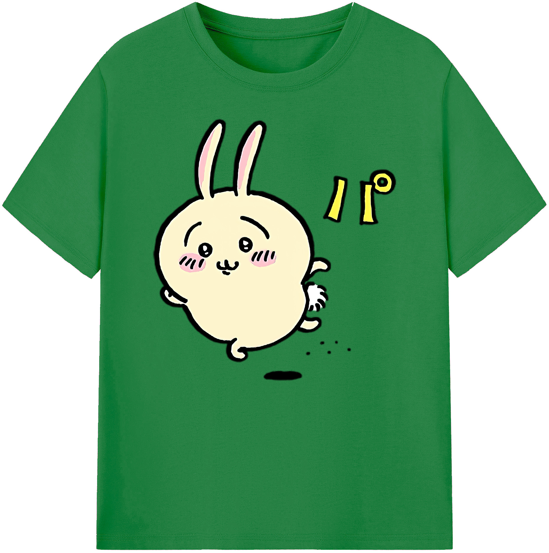 （画像用） ちいかわ うさぎ Chii-kawa usagi 綿100％ メンズ半袖Tシャツ｜肌触りやわらか＆通気性